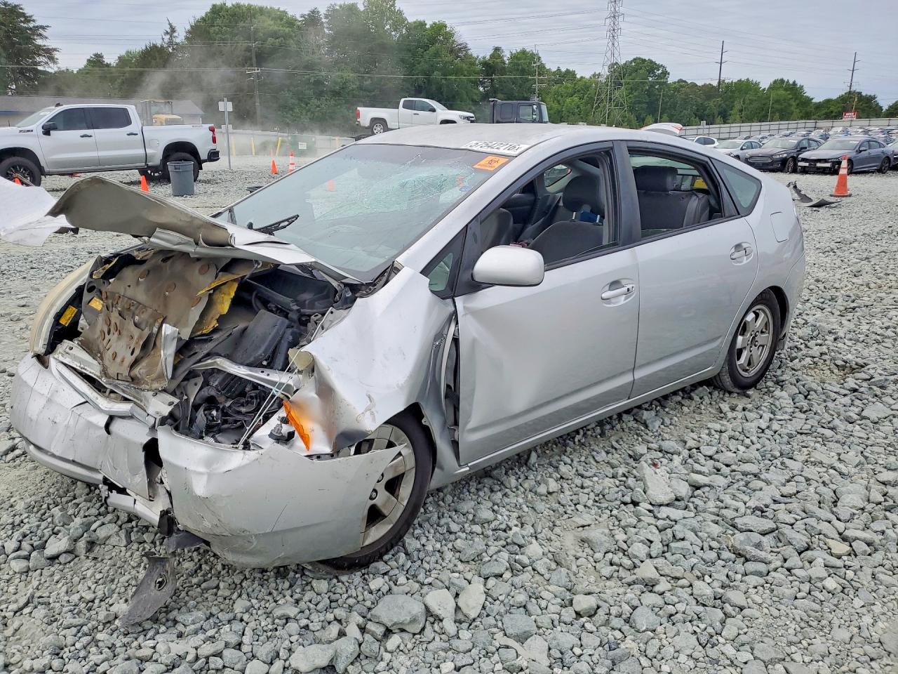 2008 Toyota Prius Base Silver vin: JTDKB20U283356221