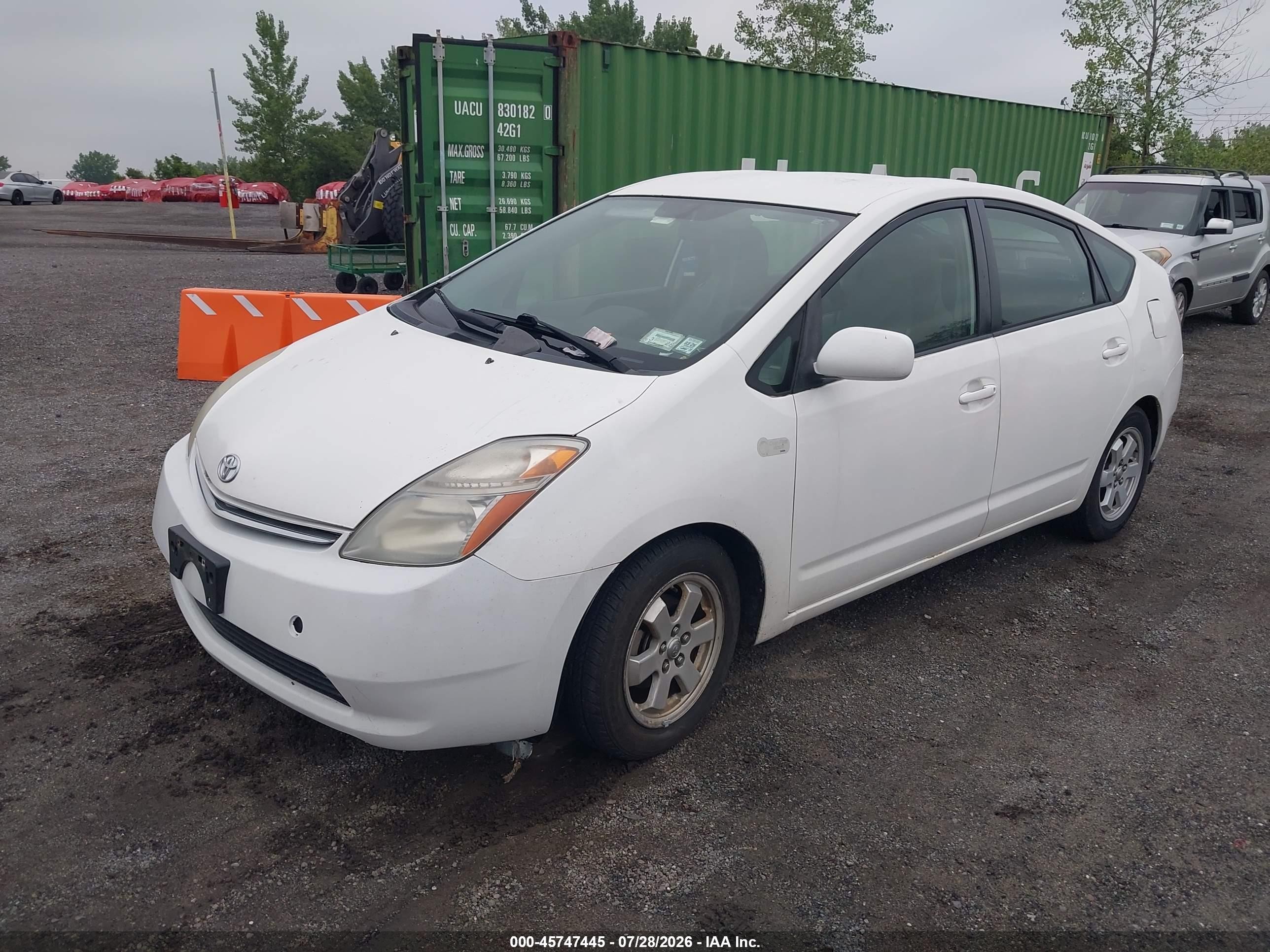 2008 Toyota Prius   White vin: JTDKB20U283356557