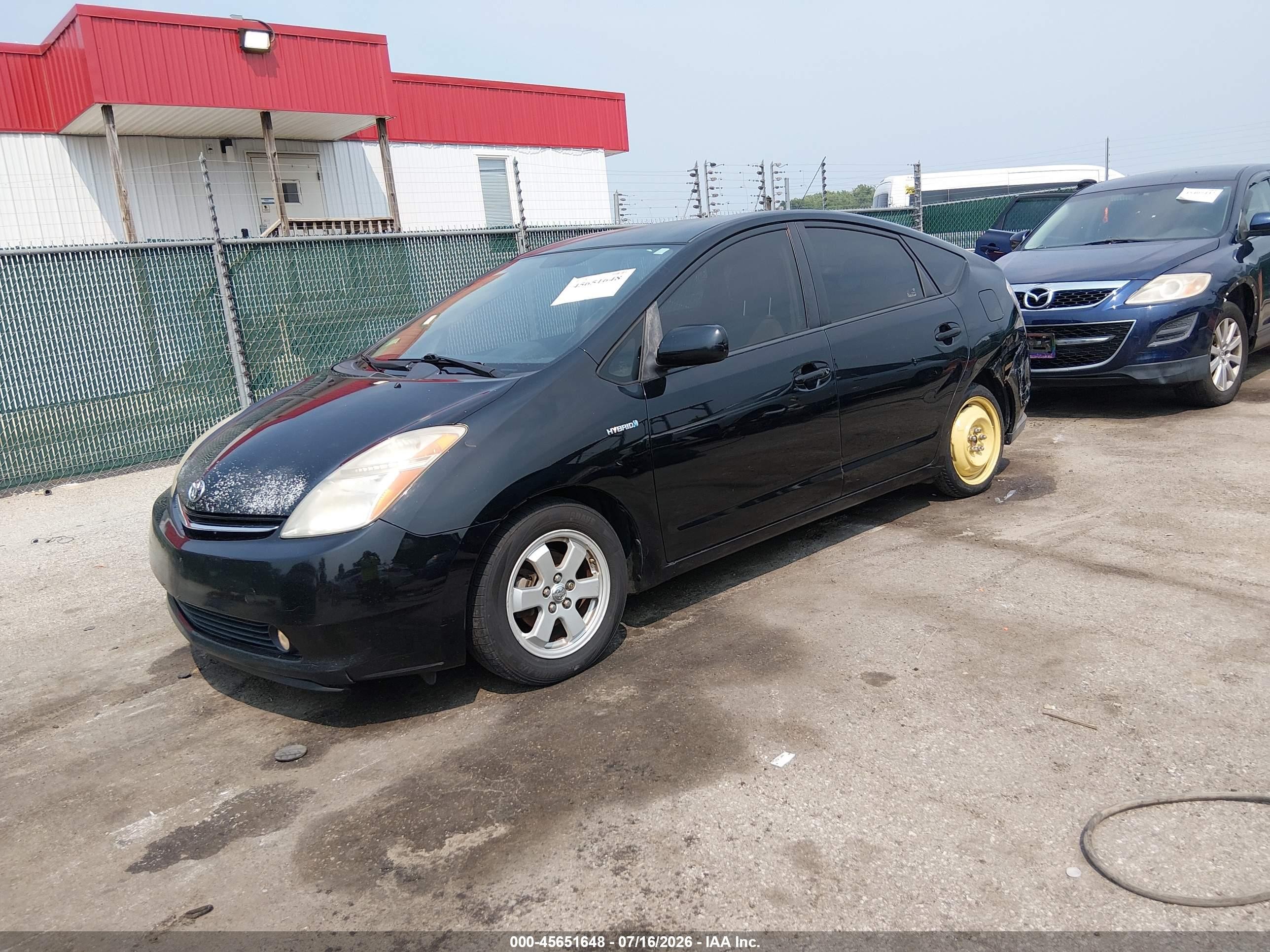 2008 Toyota Prius   Black vin: JTDKB20U283357062