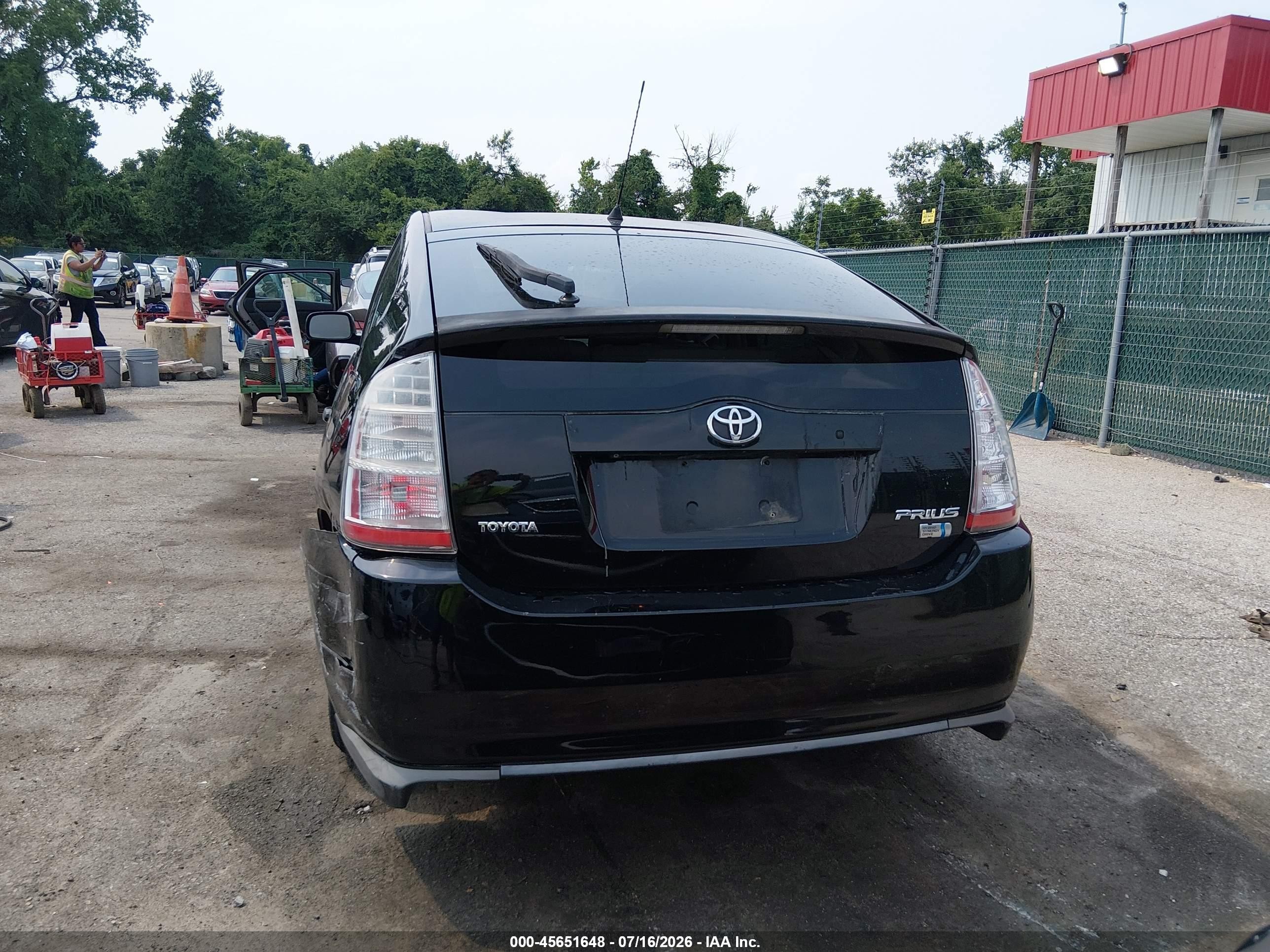 2008 Toyota Prius   Black vin: JTDKB20U283357062