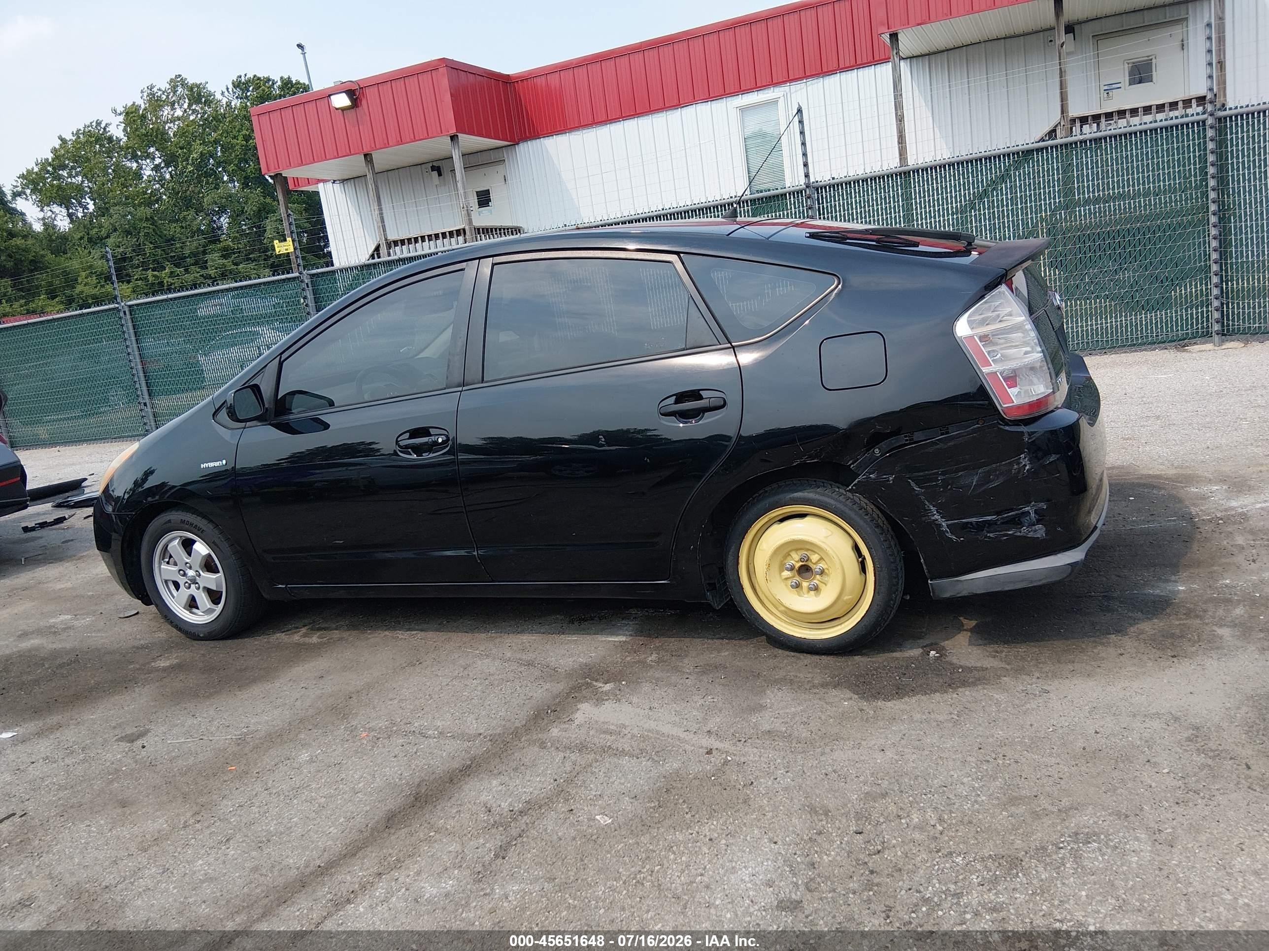 2008 Toyota Prius   Black vin: JTDKB20U283357062