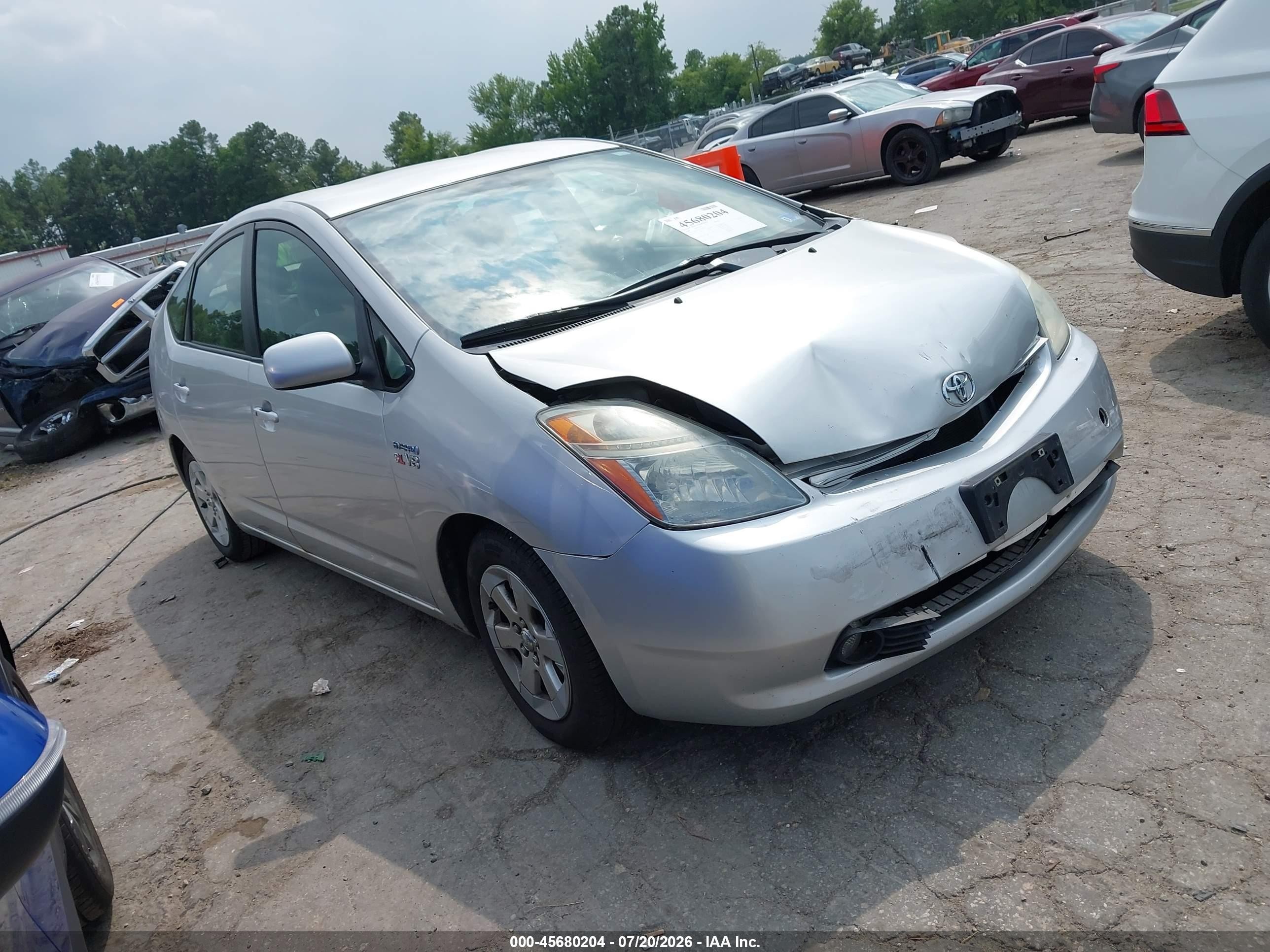 2008 Toyota Prius Silver vin: JTDKB20U283374704