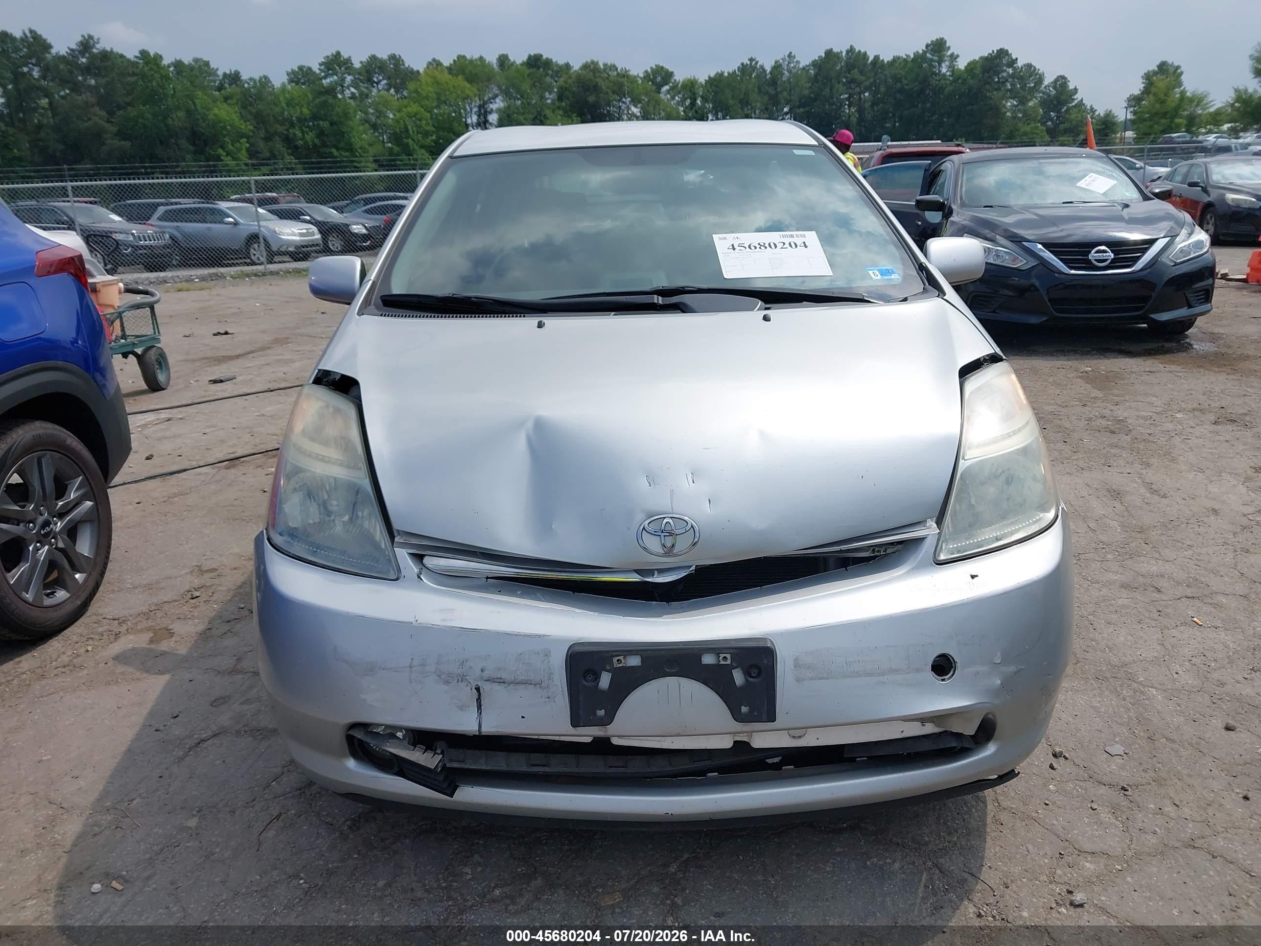 2008 Toyota Prius Silver vin: JTDKB20U283374704