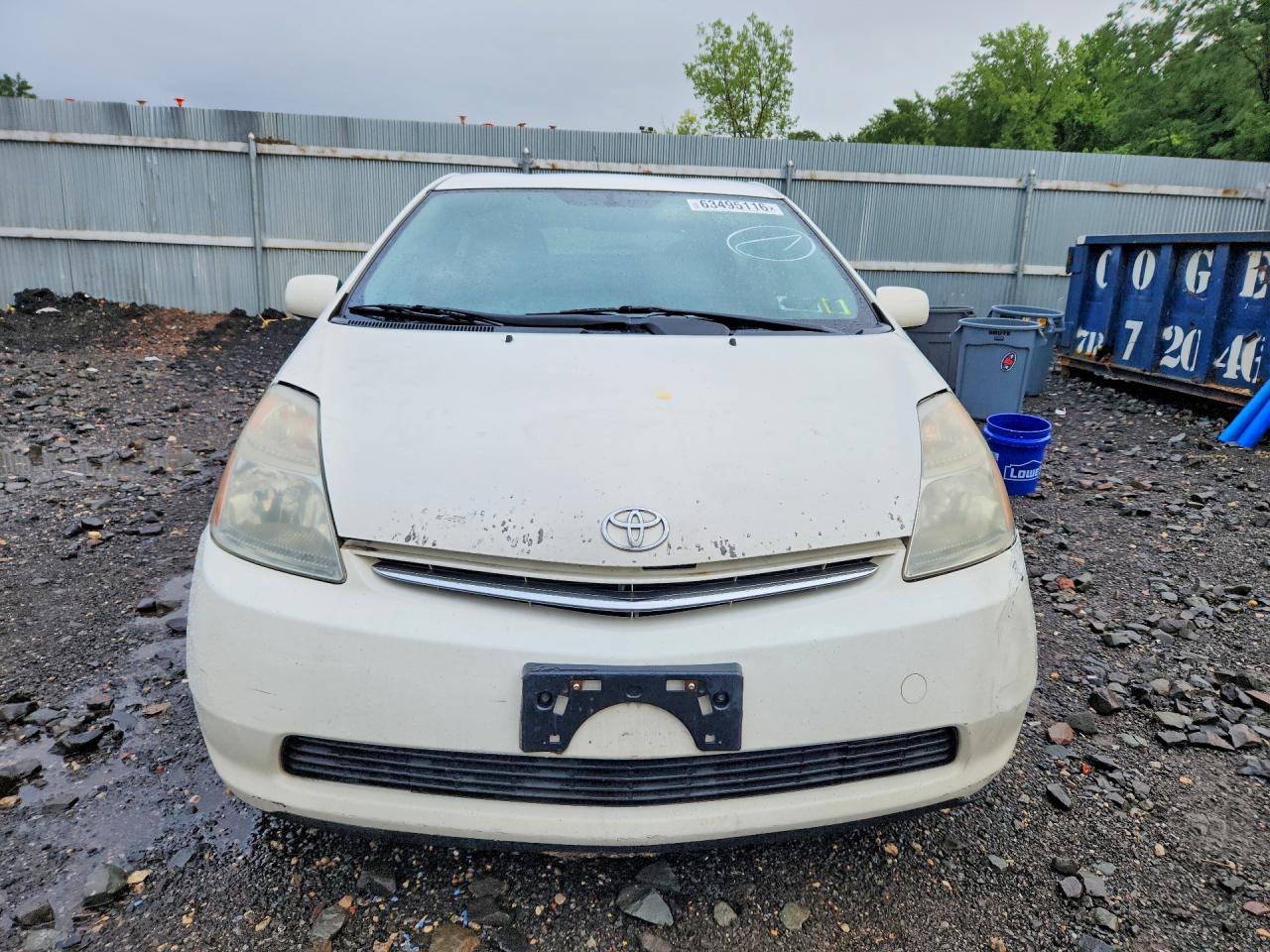 2008 Toyota Prius Base White vin: JTDKB20U283410486