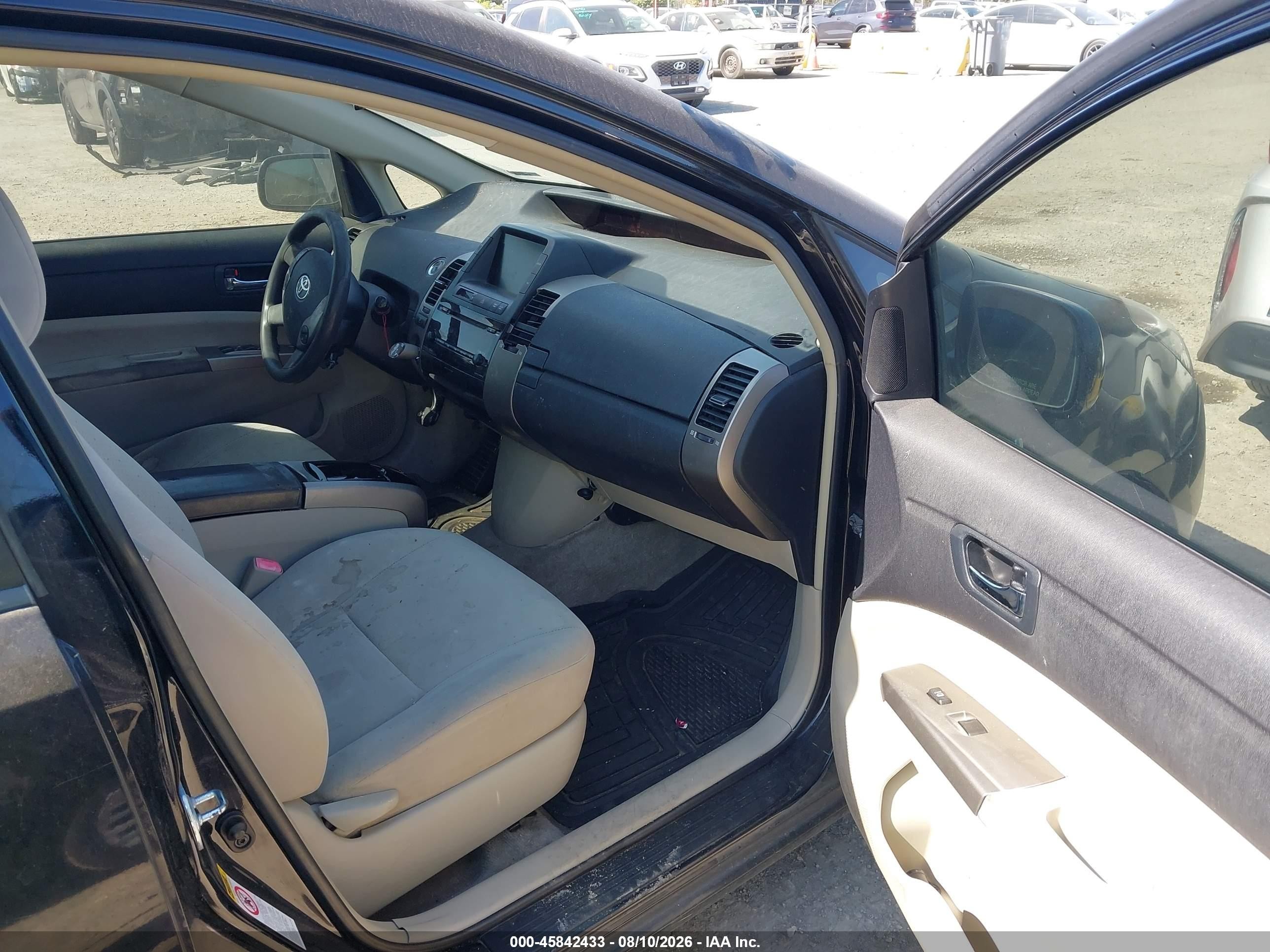 2008 Toyota Prius   Black vin: JTDKB20U283412870