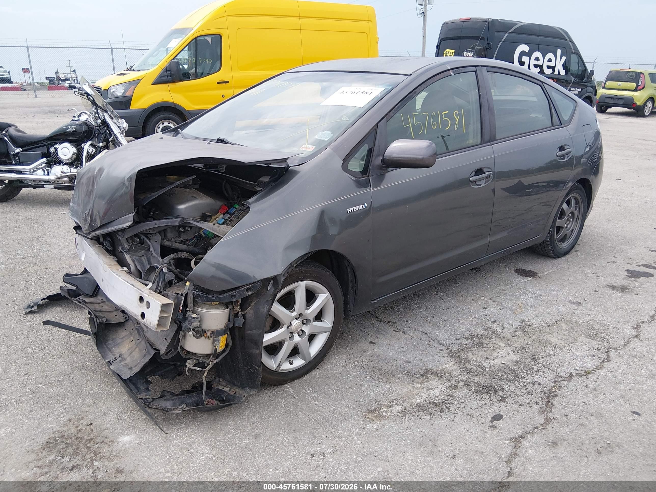 2008 Toyota Prius Touring Gray vin: JTDKB20U283414795