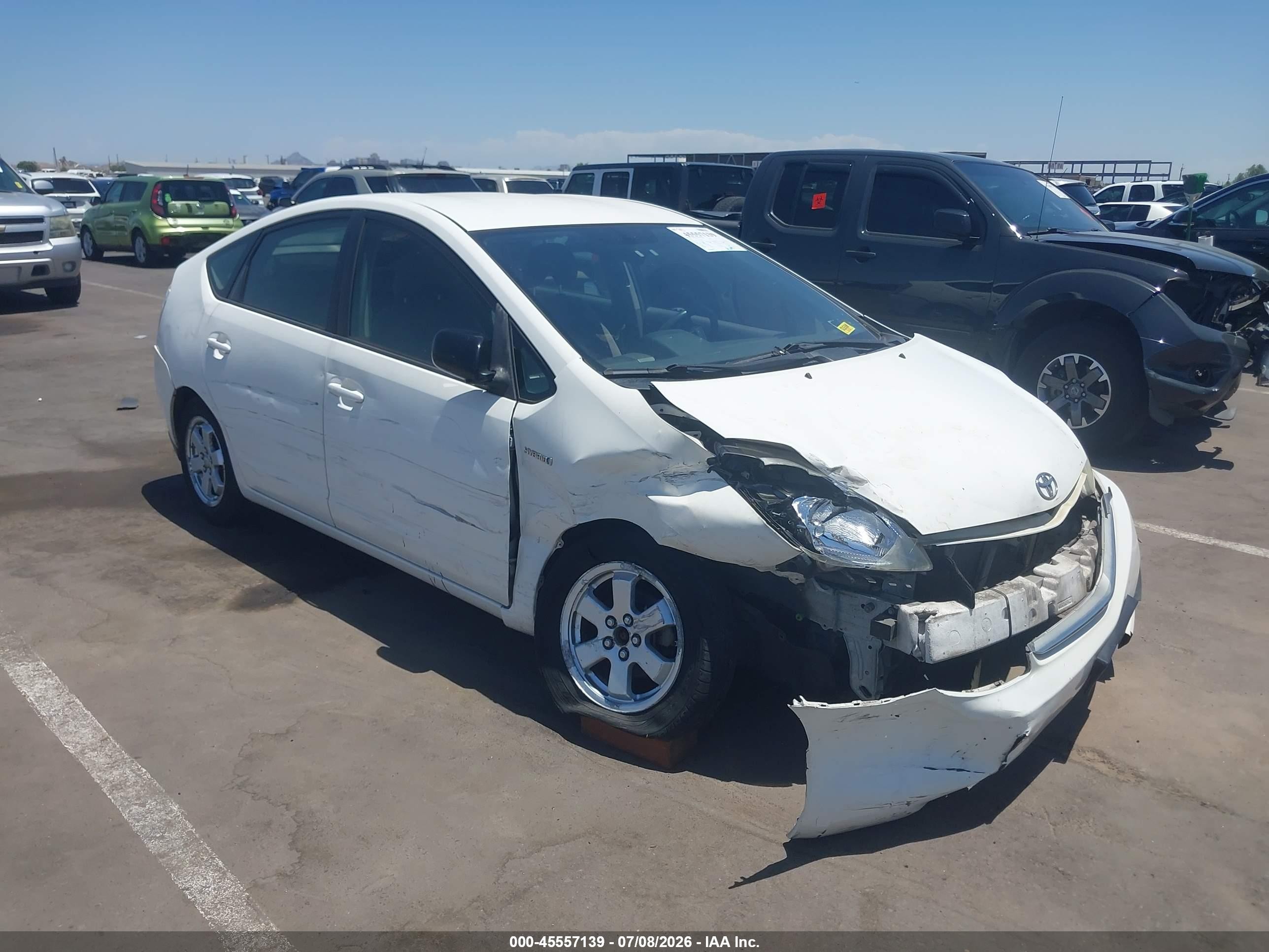 2008 Toyota Prius   White vin: JTDKB20U283414909