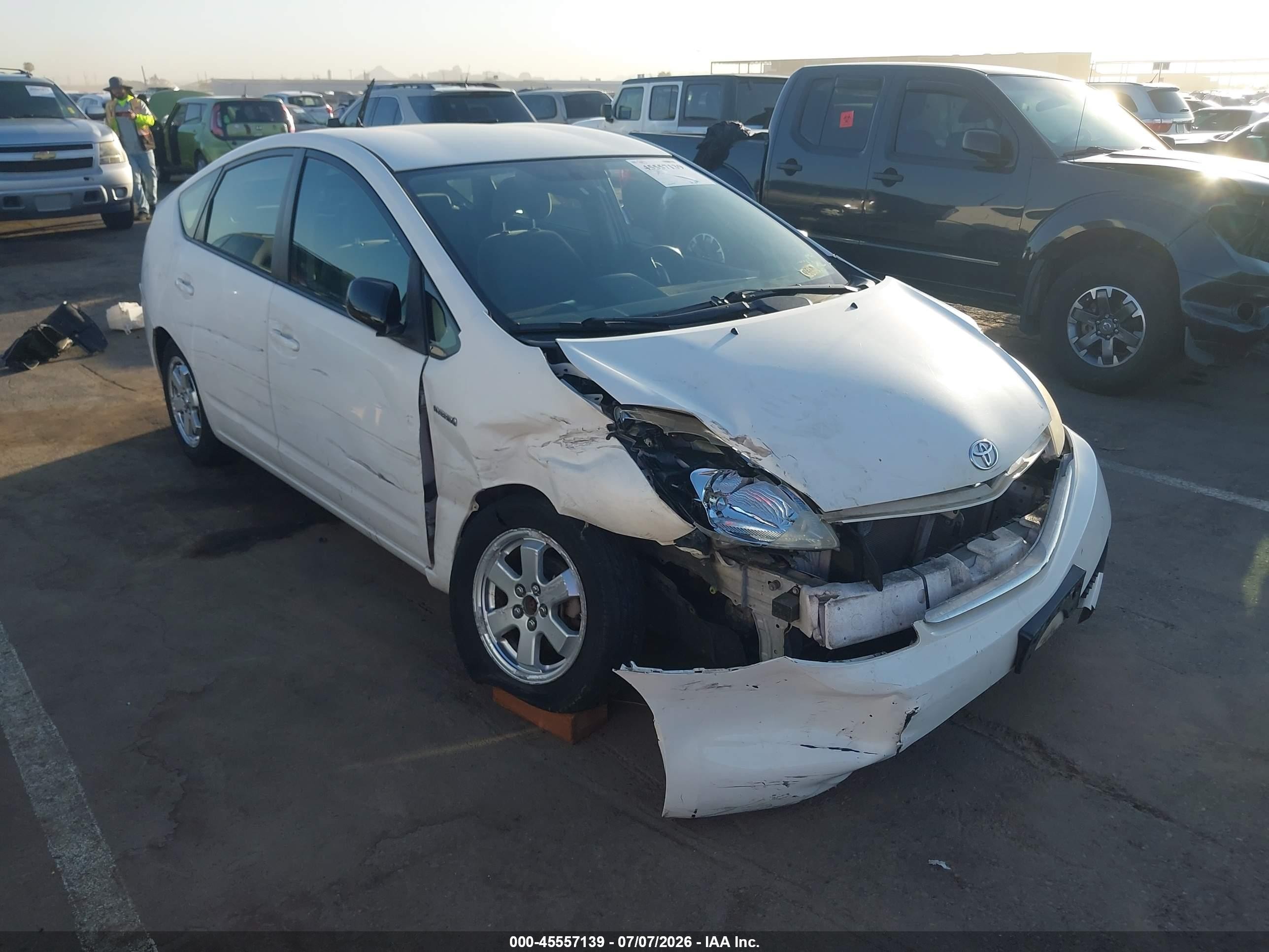2008 Toyota Prius   White vin: JTDKB20U283414909