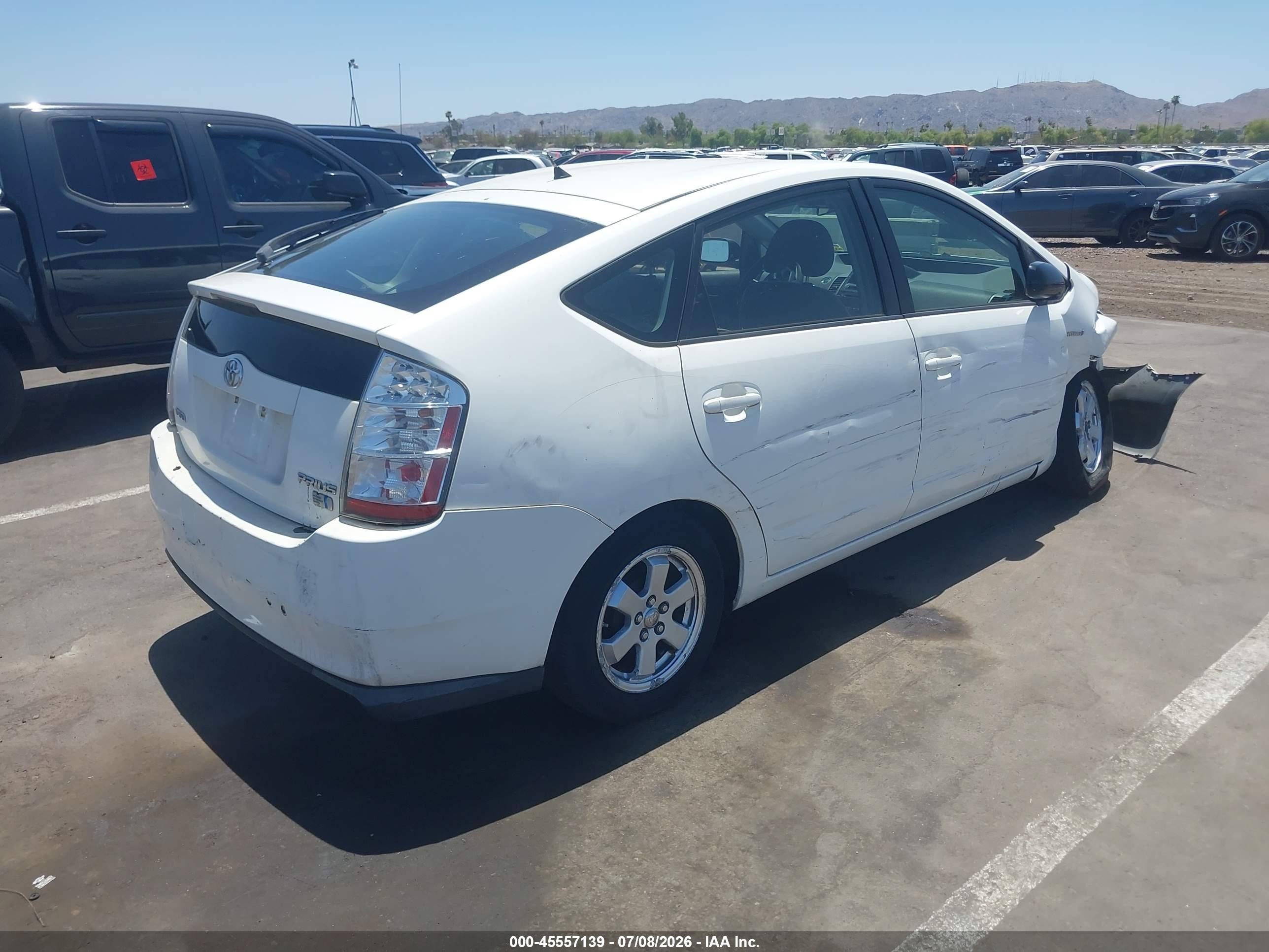 2008 Toyota Prius   White vin: JTDKB20U283414909