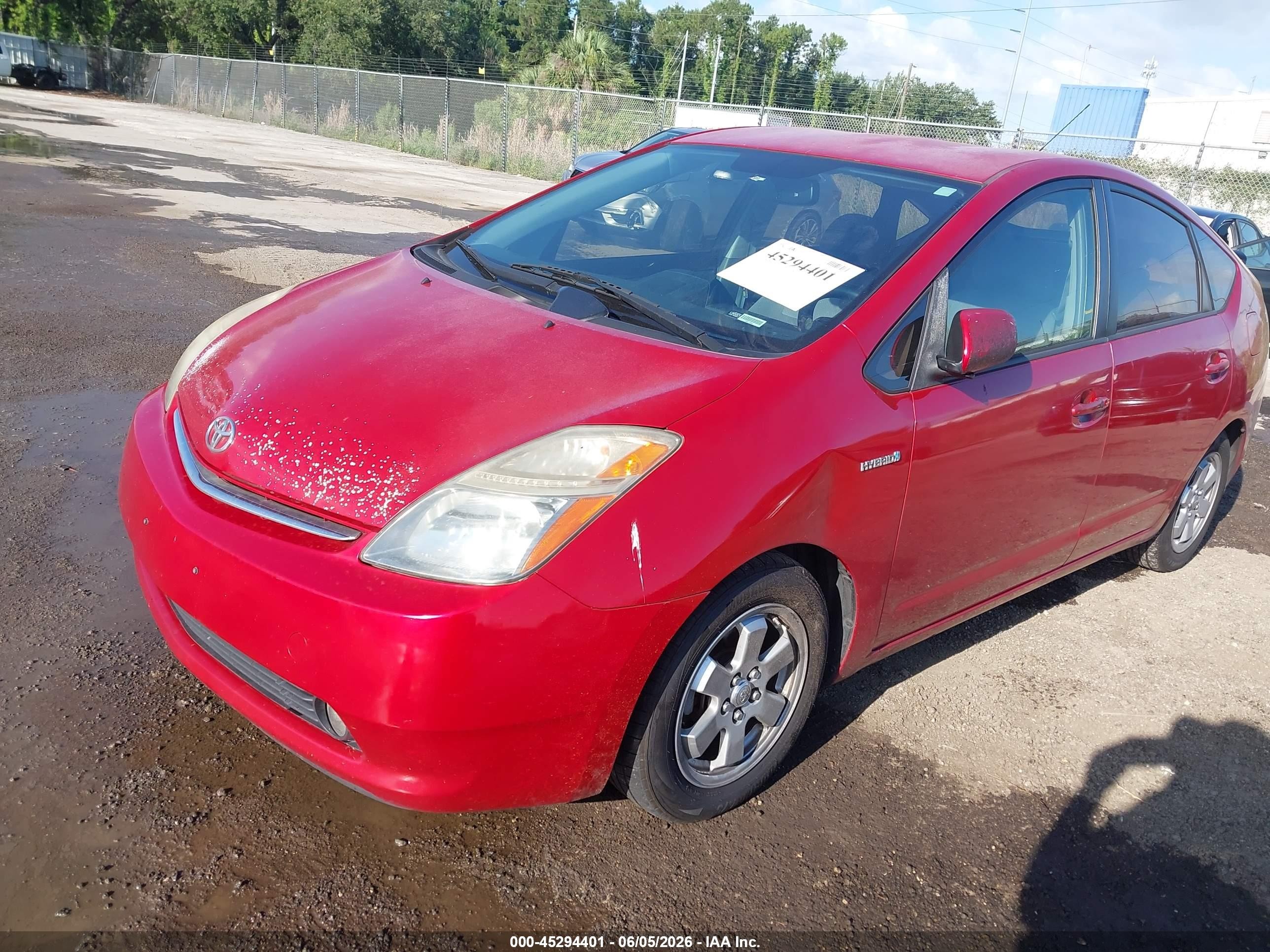 2008 Toyota Prius   Red vin: JTDKB20U283421956