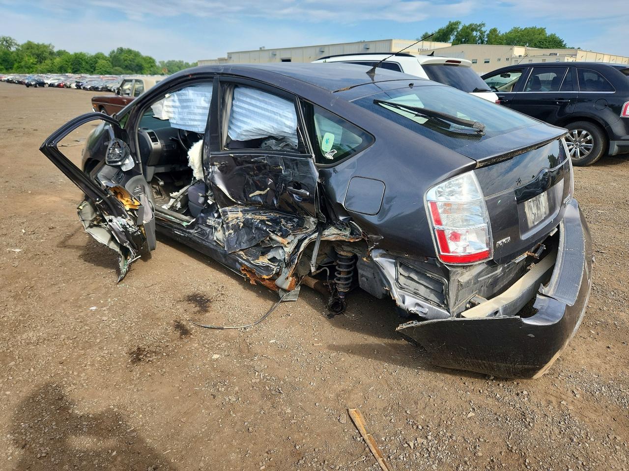 2008 Toyota Prius Base Серый vin: JTDKB20U283425909