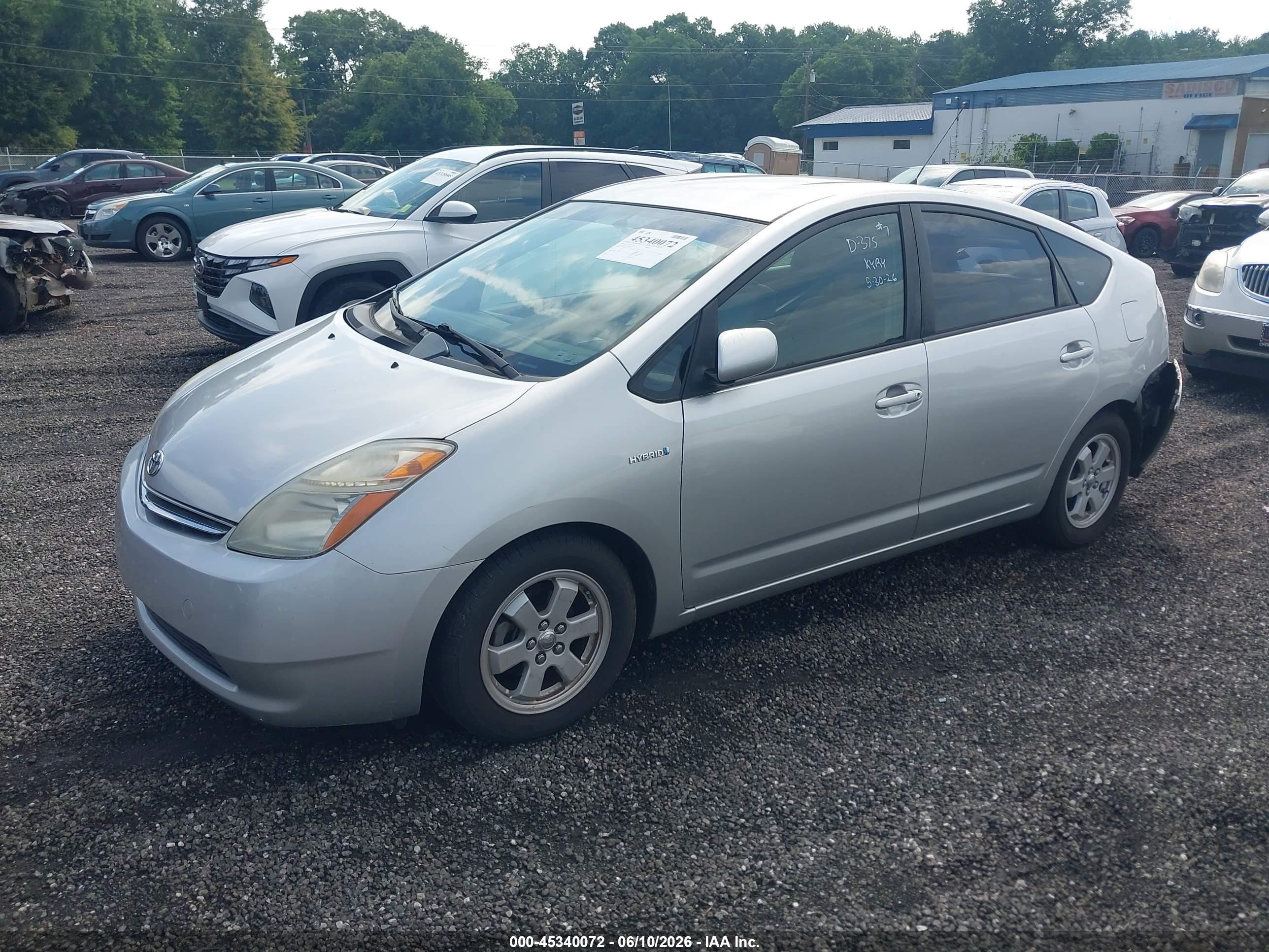 2008 Toyota Prius   Silver vin: JTDKB20U283435971