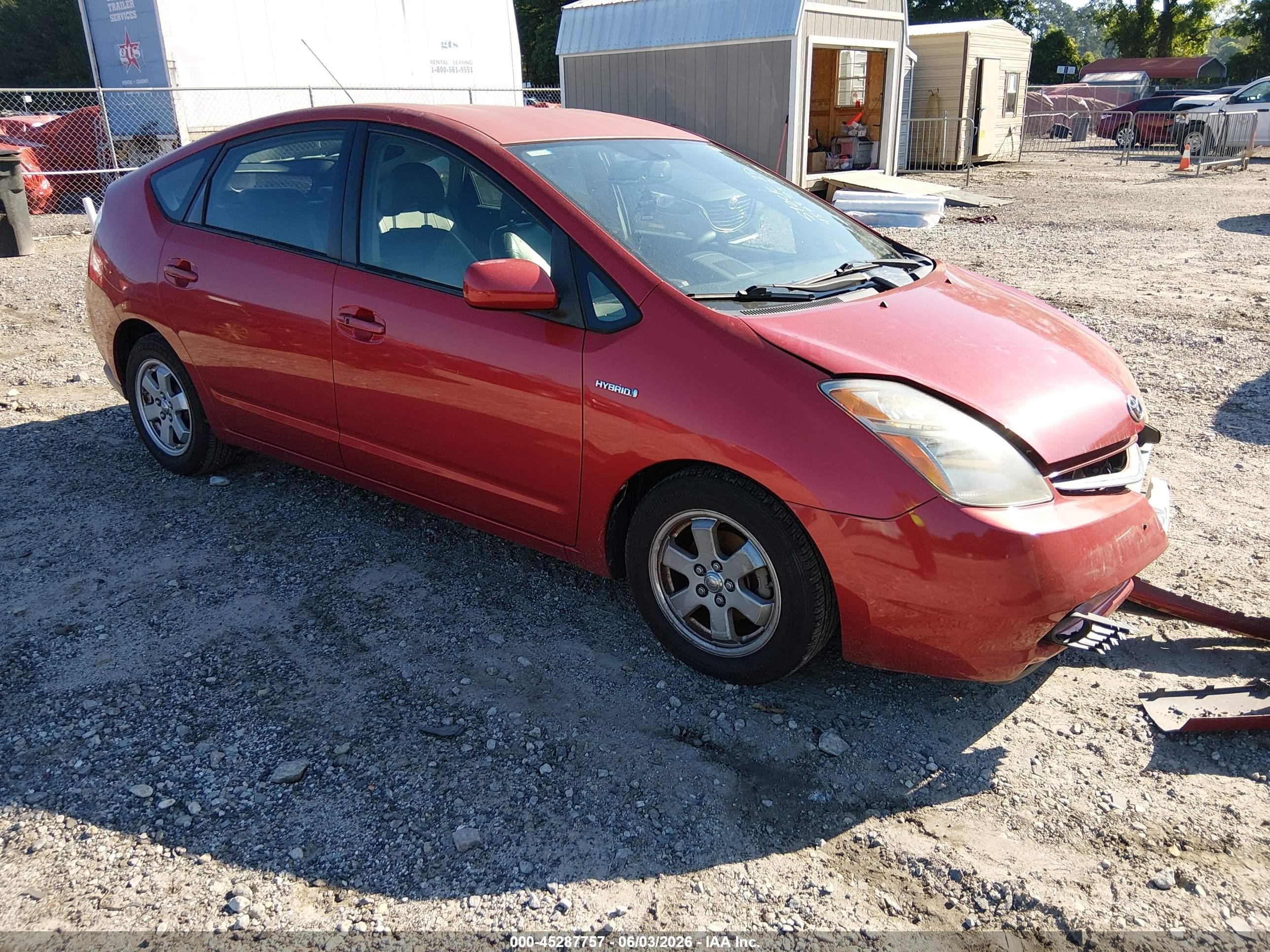 2008 Toyota Prius   Red vin: JTDKB20U283451894