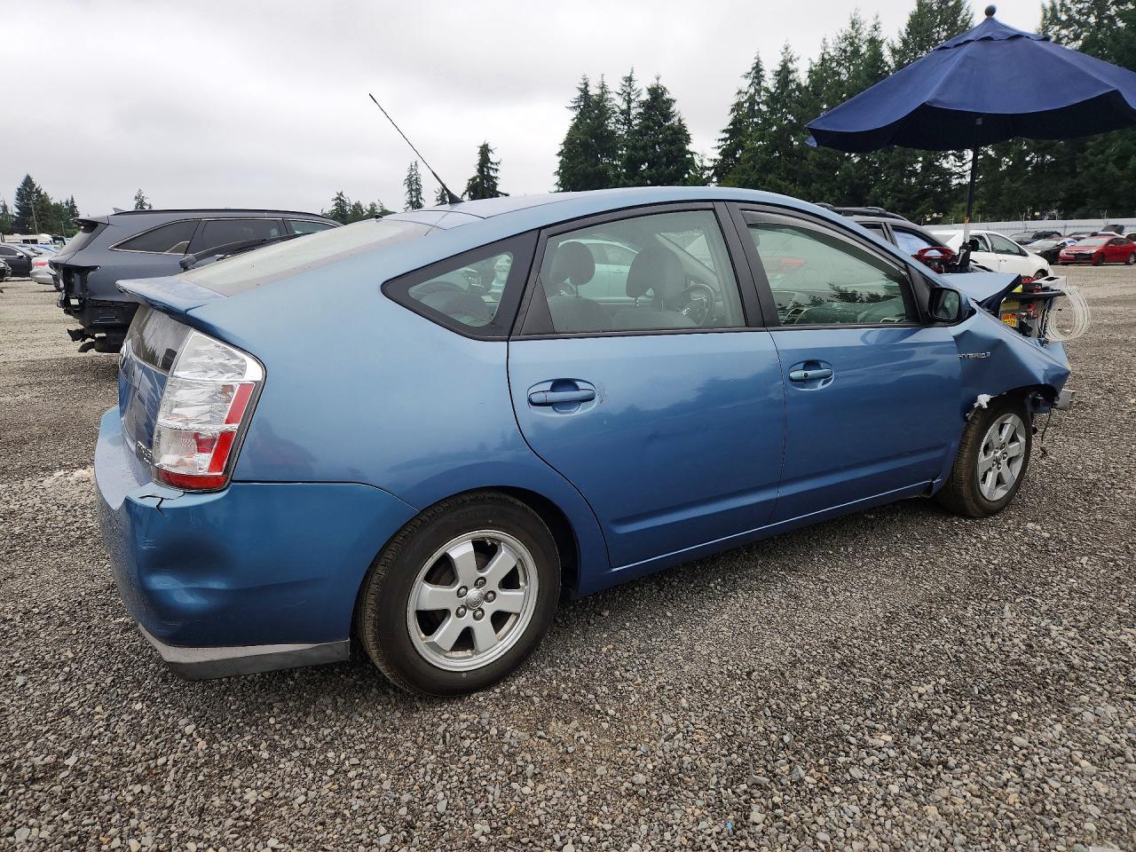 2008 Toyota Prius Base Blue vin: JTDKB20U287699846