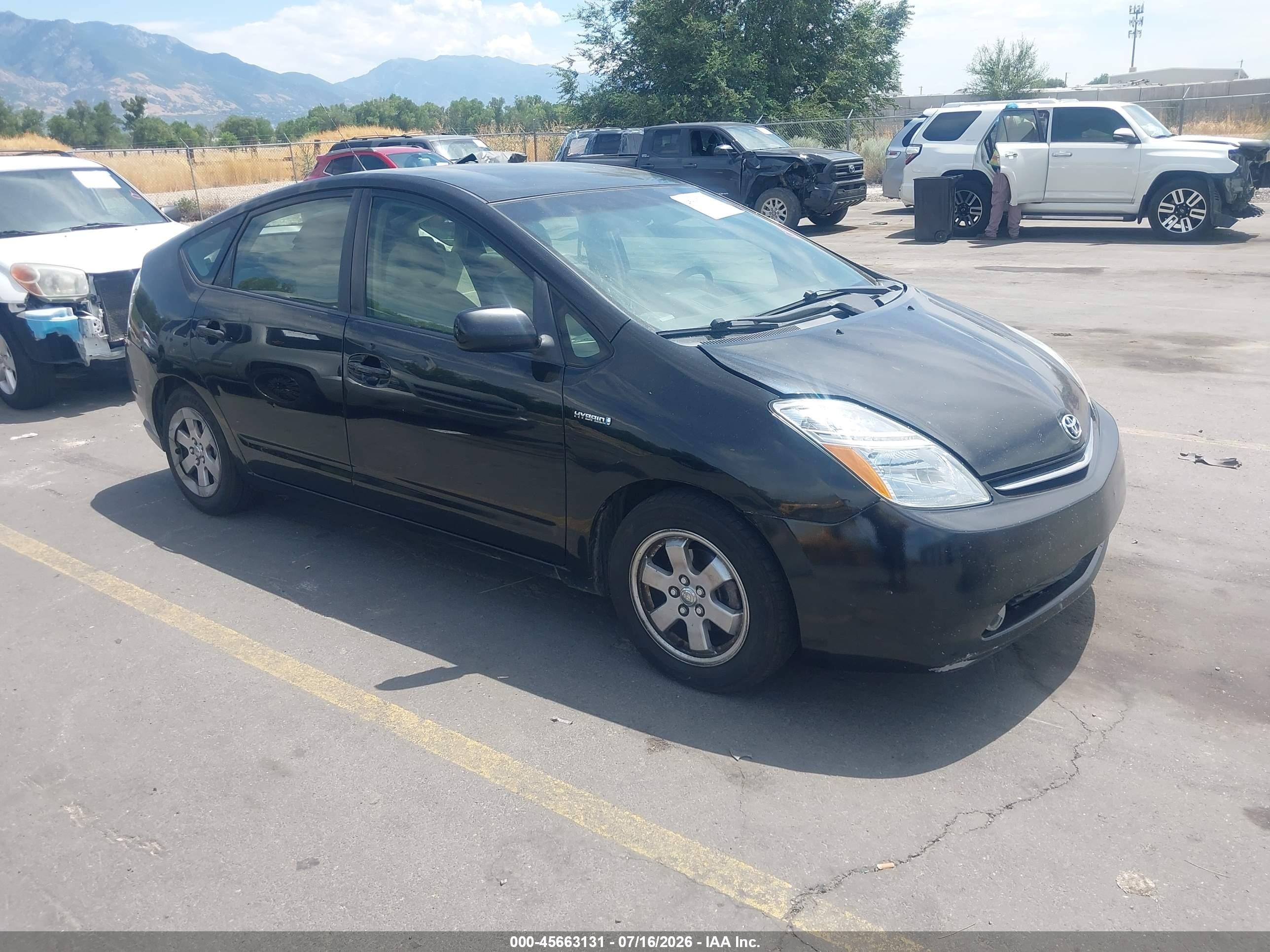 2008 Toyota Prius   Black vin: JTDKB20U287720890