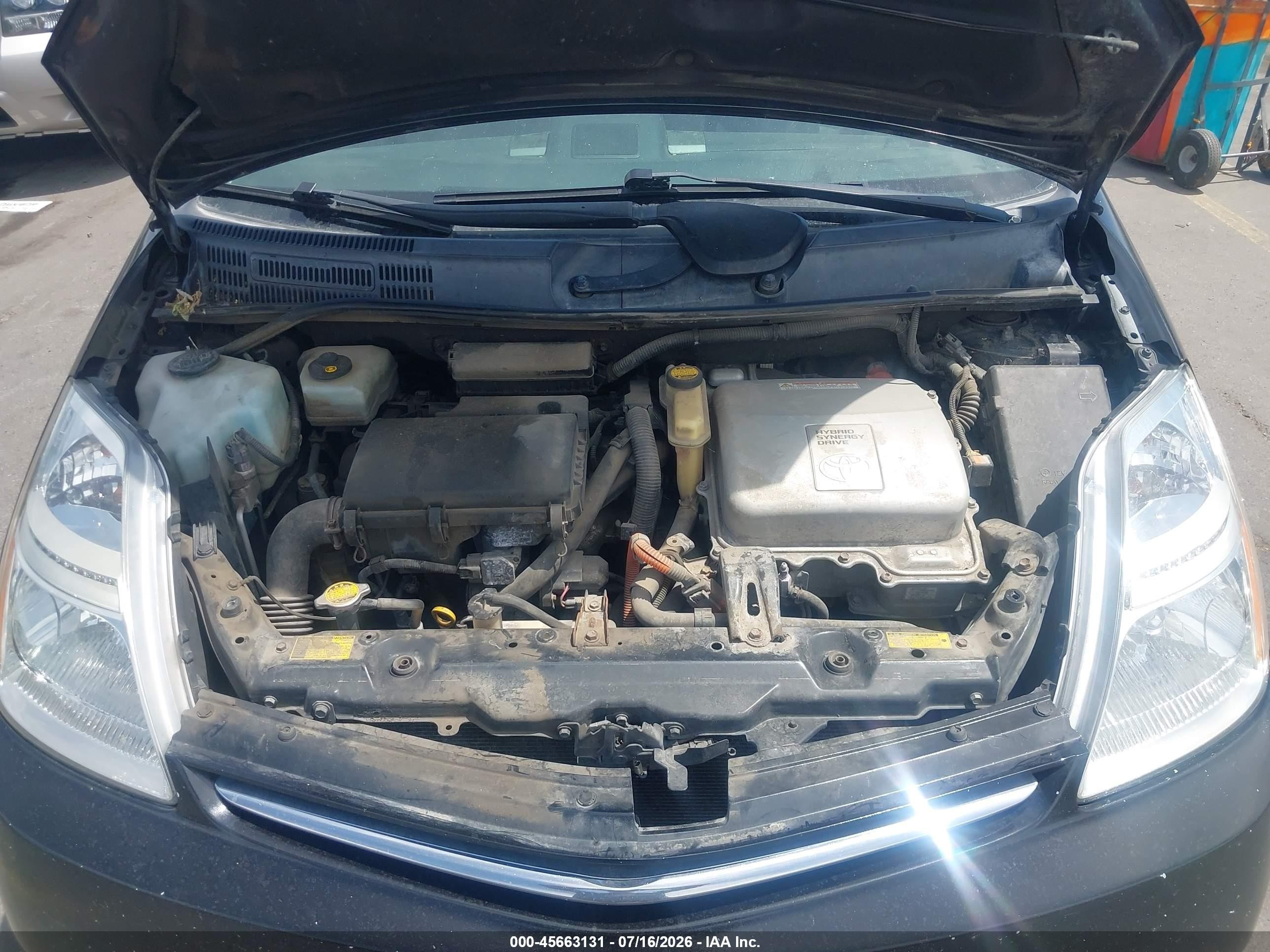 2008 Toyota Prius   Black vin: JTDKB20U287720890