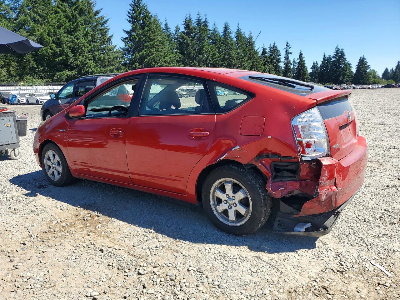 2008 Toyota Prius Base Red vin: JTDKB20U287732845
