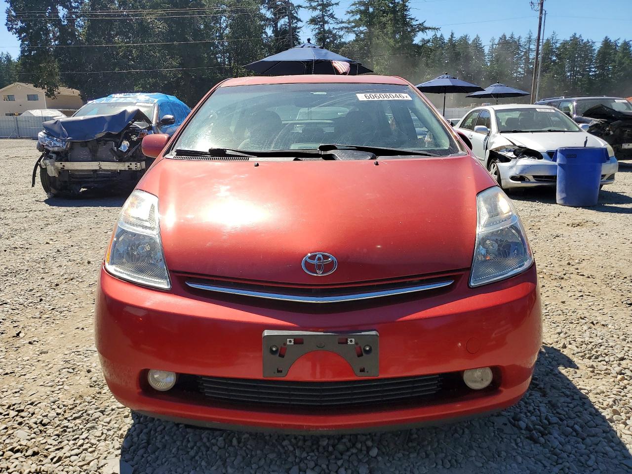2008 Toyota Prius Base Red vin: JTDKB20U287732845
