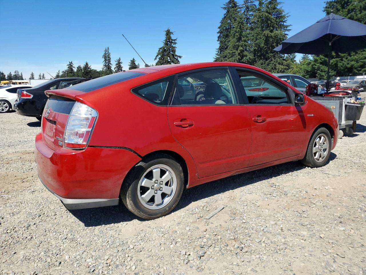 2008 Toyota Prius Base Red vin: JTDKB20U287732845
