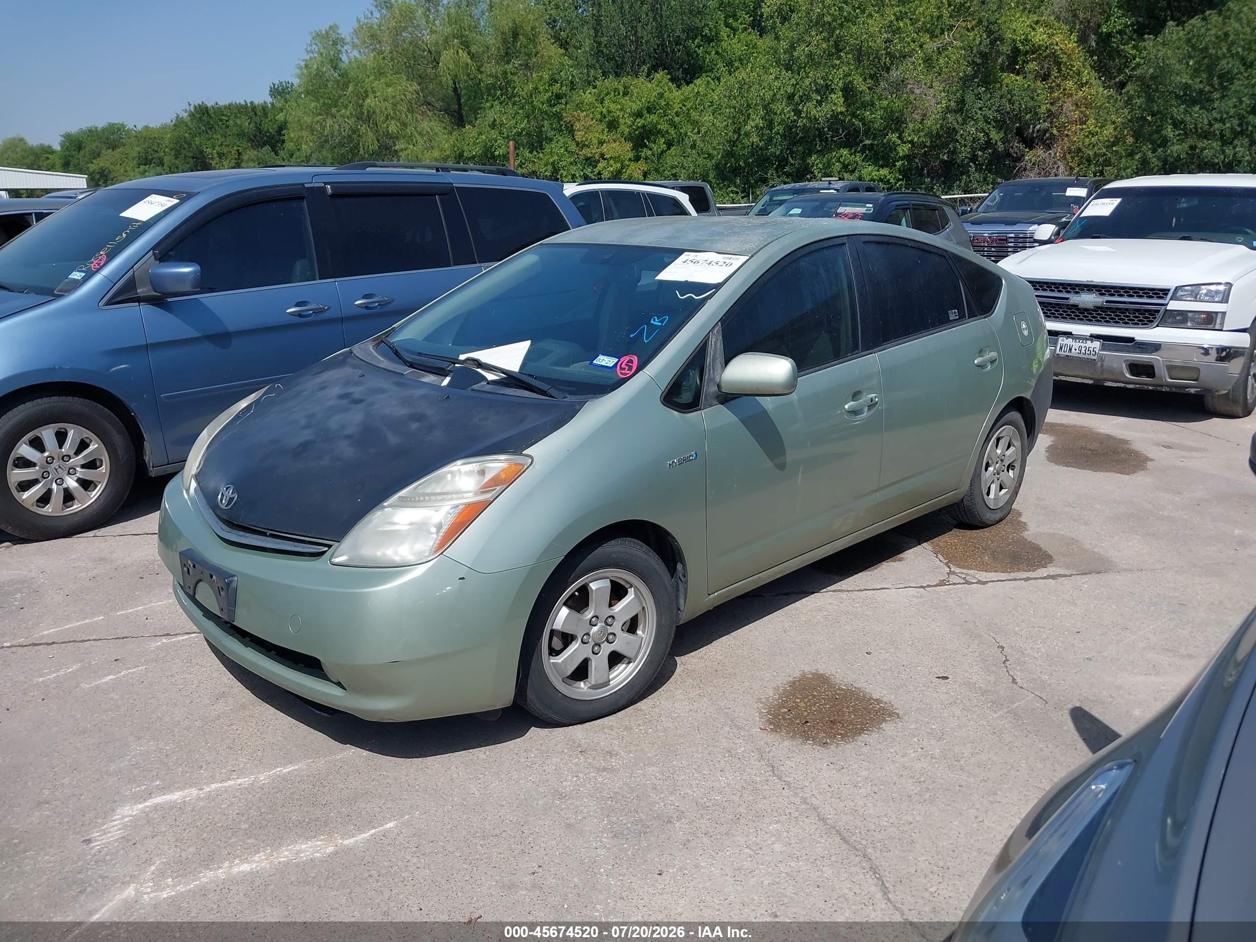 2008 Toyota Prius   Green vin: JTDKB20U287759009