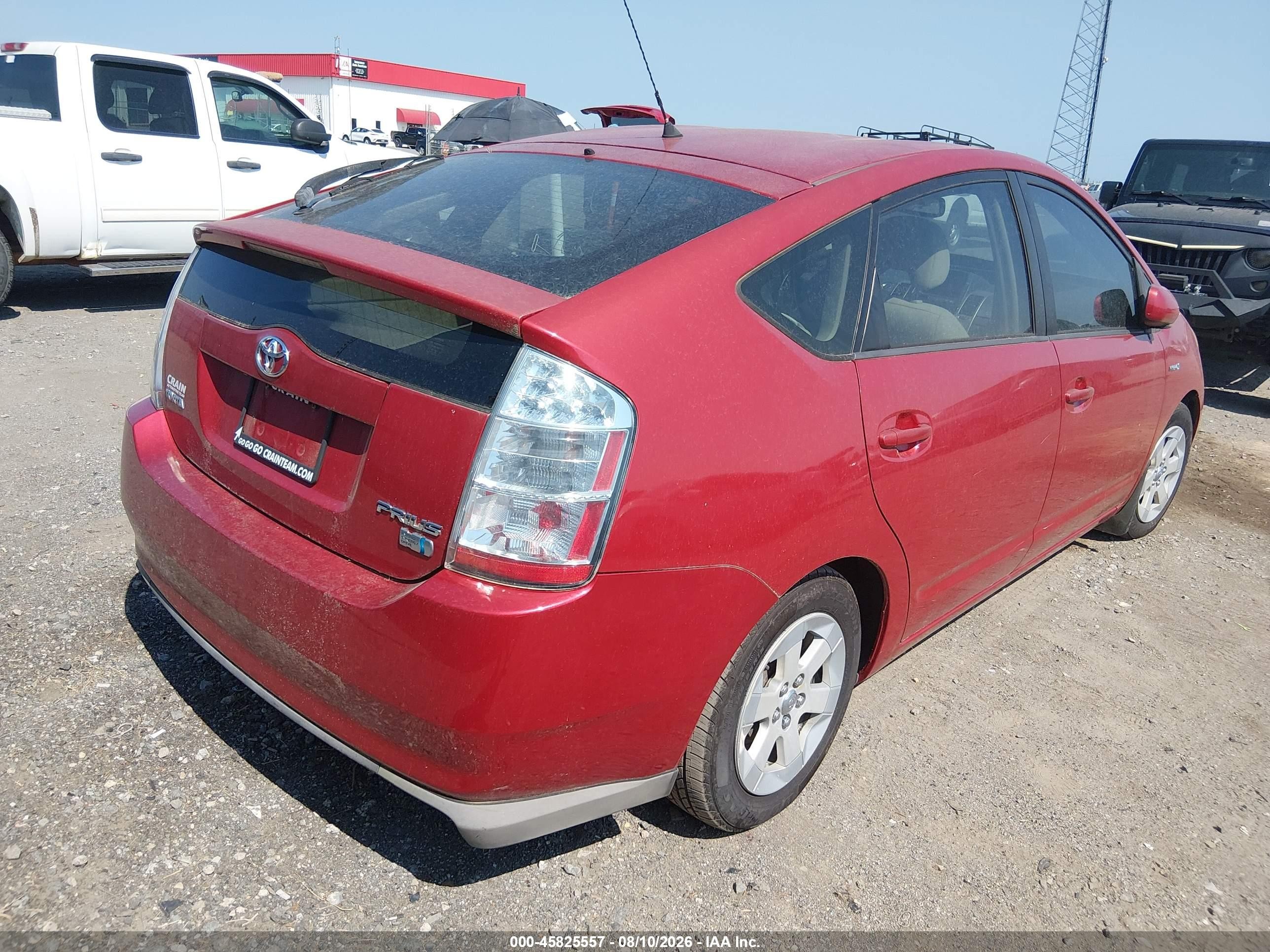 2008 Toyota Prius   Red vin: JTDKB20U287795041