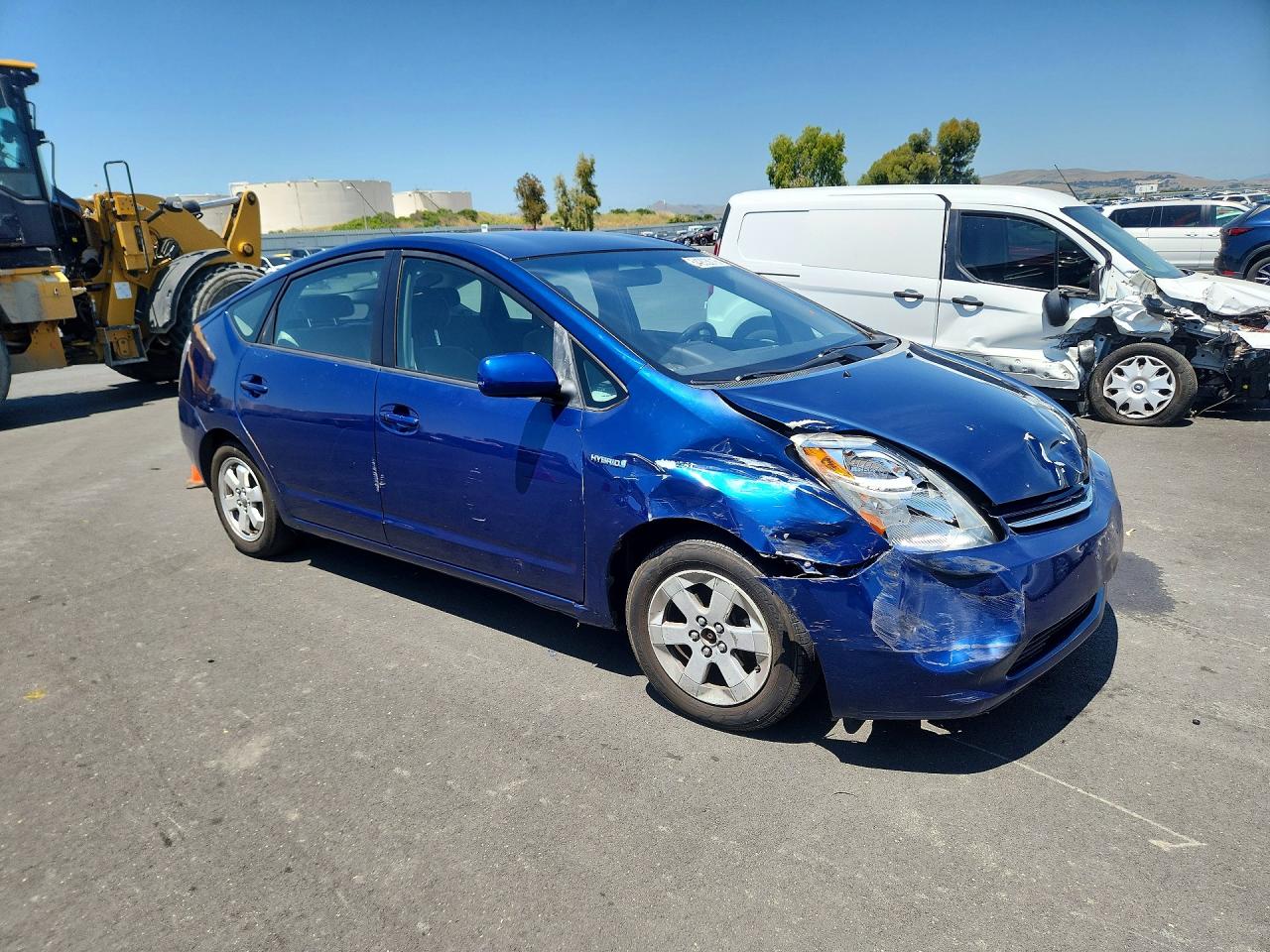 2008 Toyota Prius Base Blue vin: JTDKB20U287808483