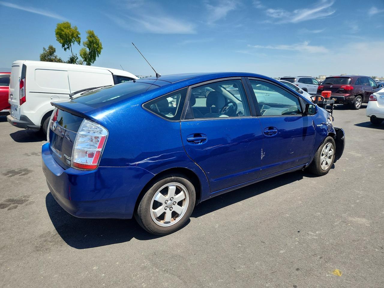 2008 Toyota Prius Base Blue vin: JTDKB20U287808483