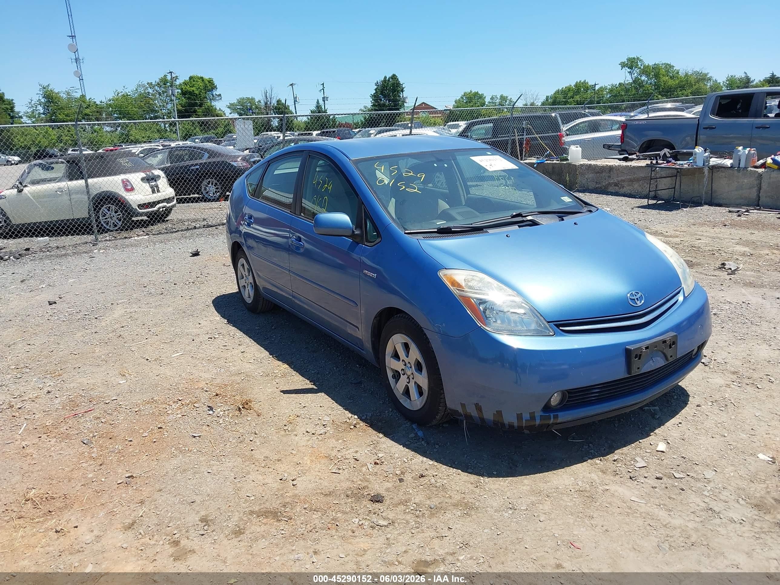2008 Toyota Prius Blue vin: JTDKB20U287810265