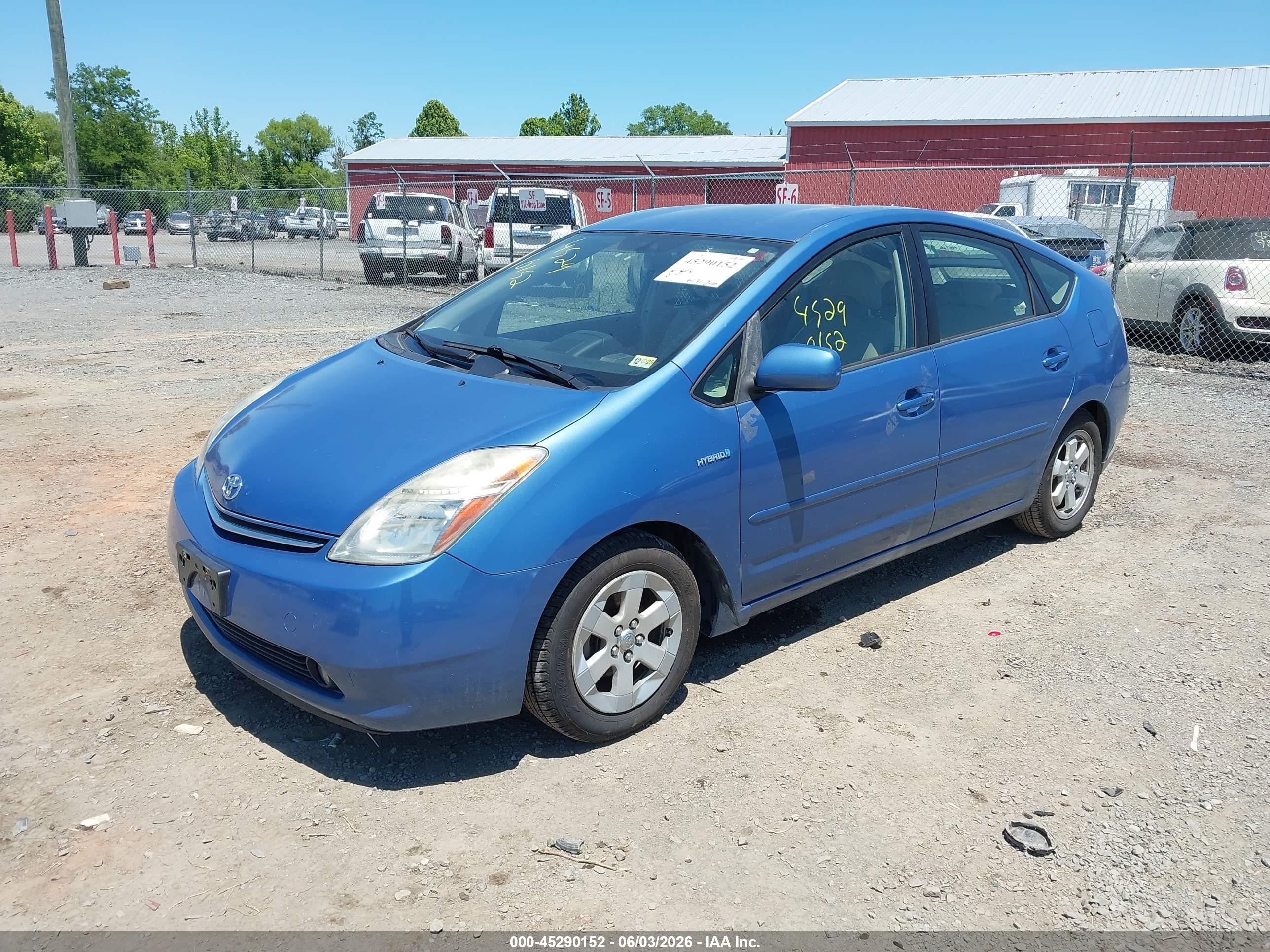 2008 Toyota Prius Blue vin: JTDKB20U287810265