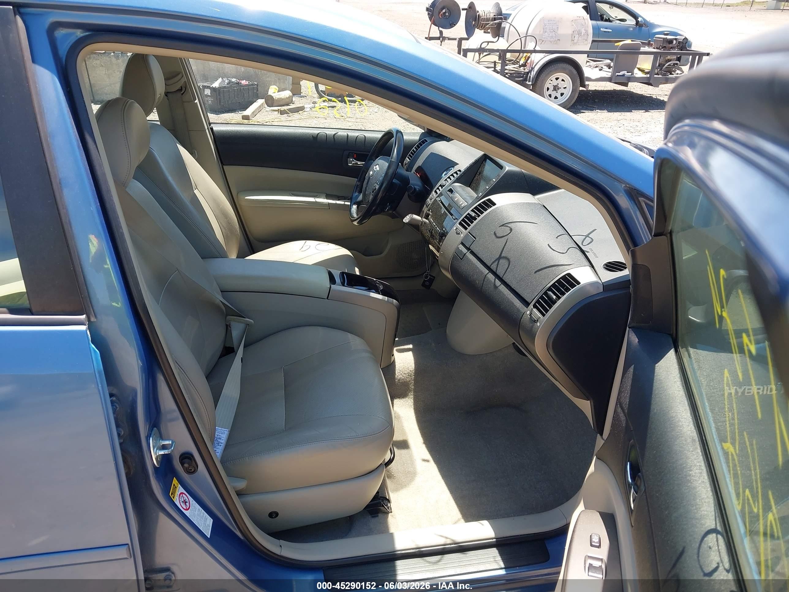 2008 Toyota Prius Blue vin: JTDKB20U287810265