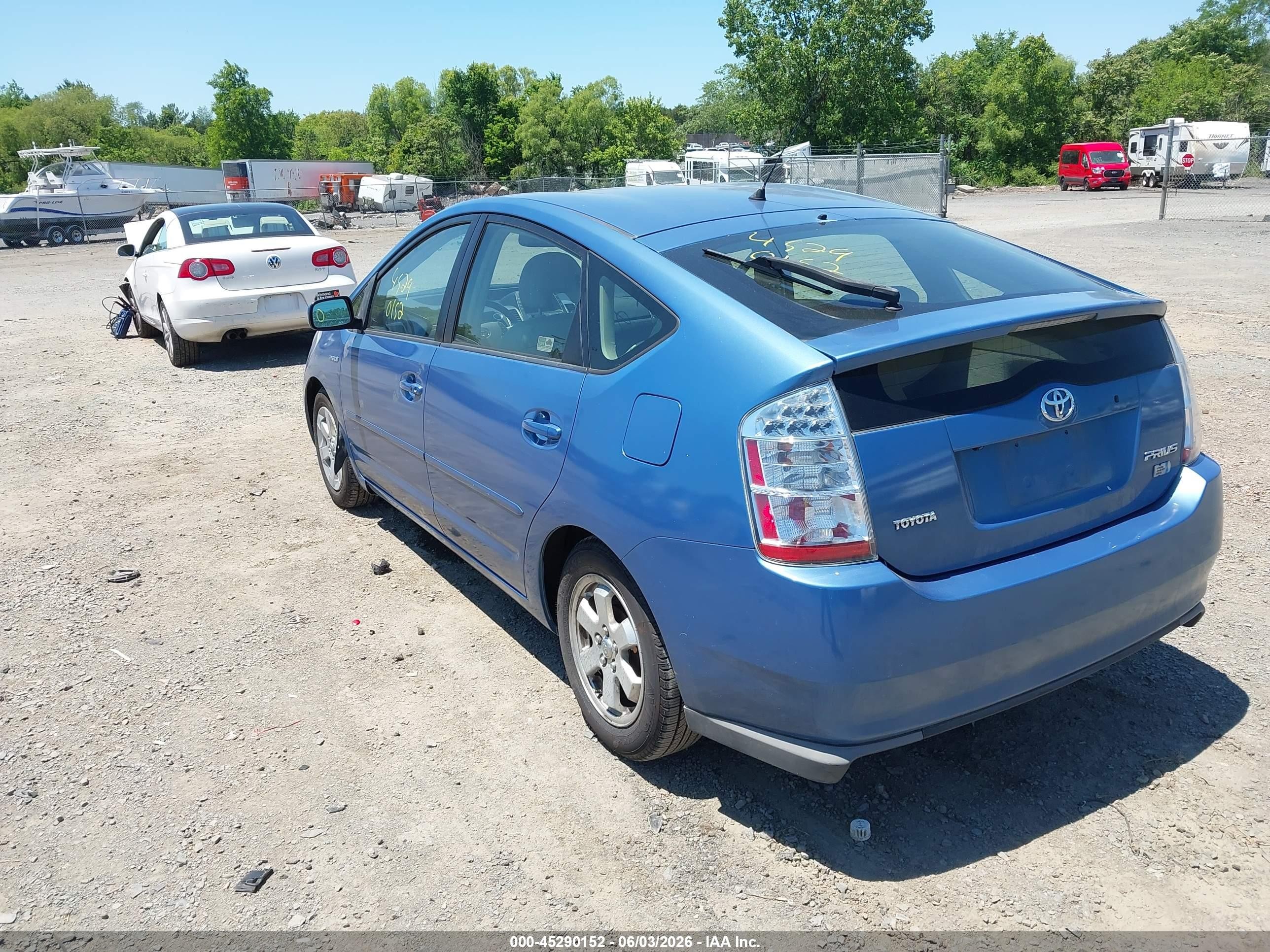 2008 Toyota Prius Blue vin: JTDKB20U287810265