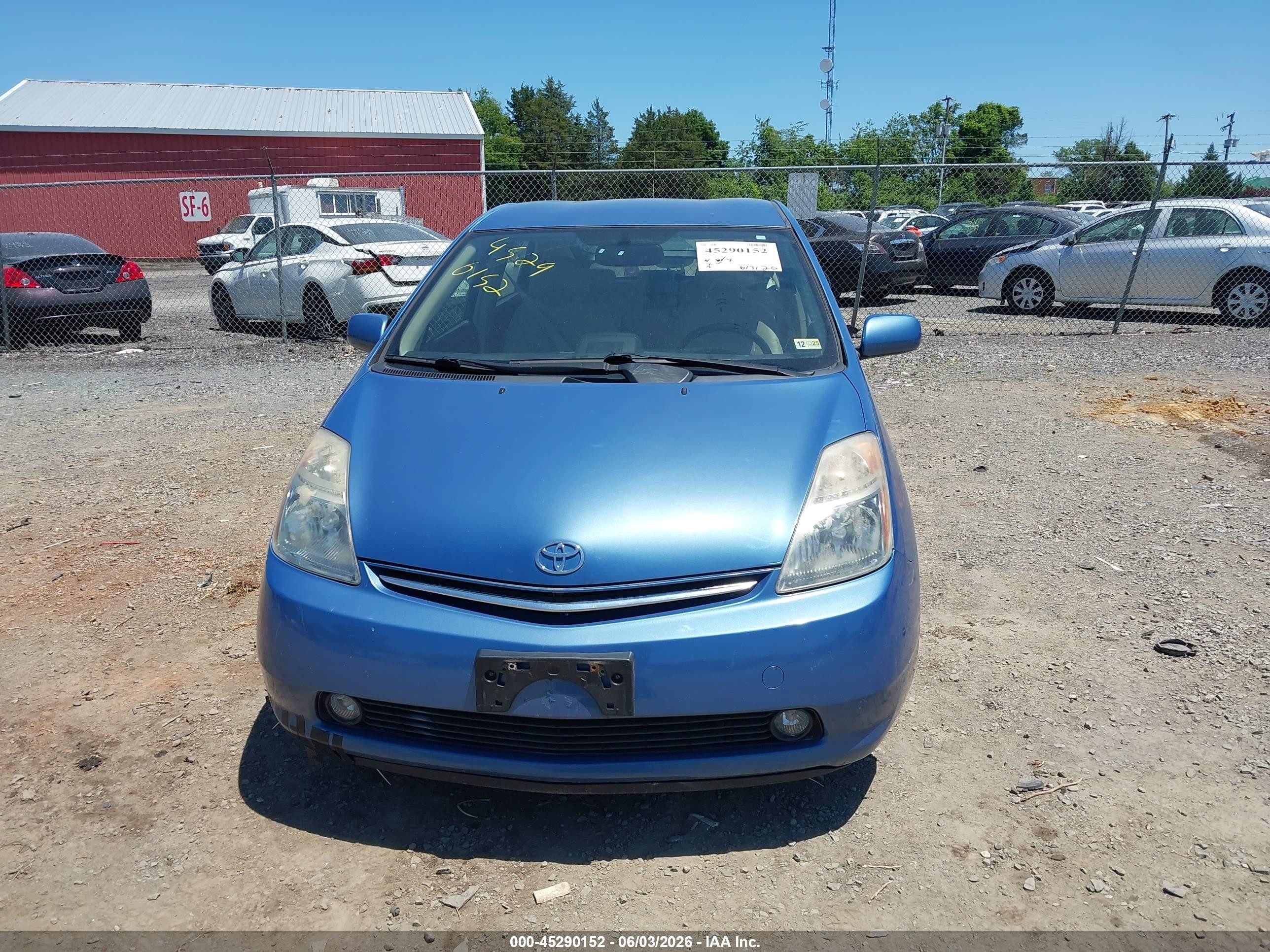 2008 Toyota Prius Blue vin: JTDKB20U287810265
