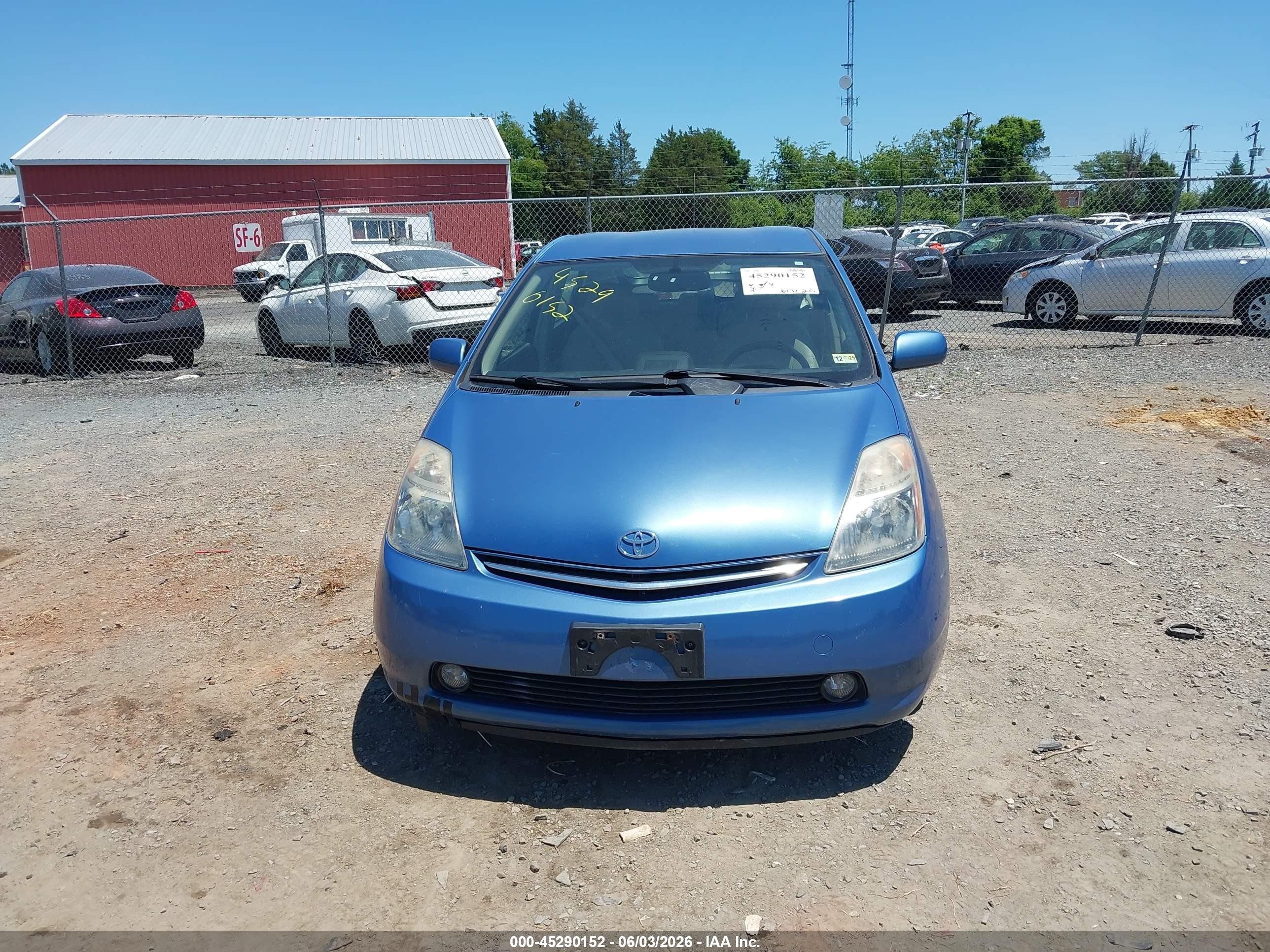 2008 Toyota Prius Blue vin: JTDKB20U287810265