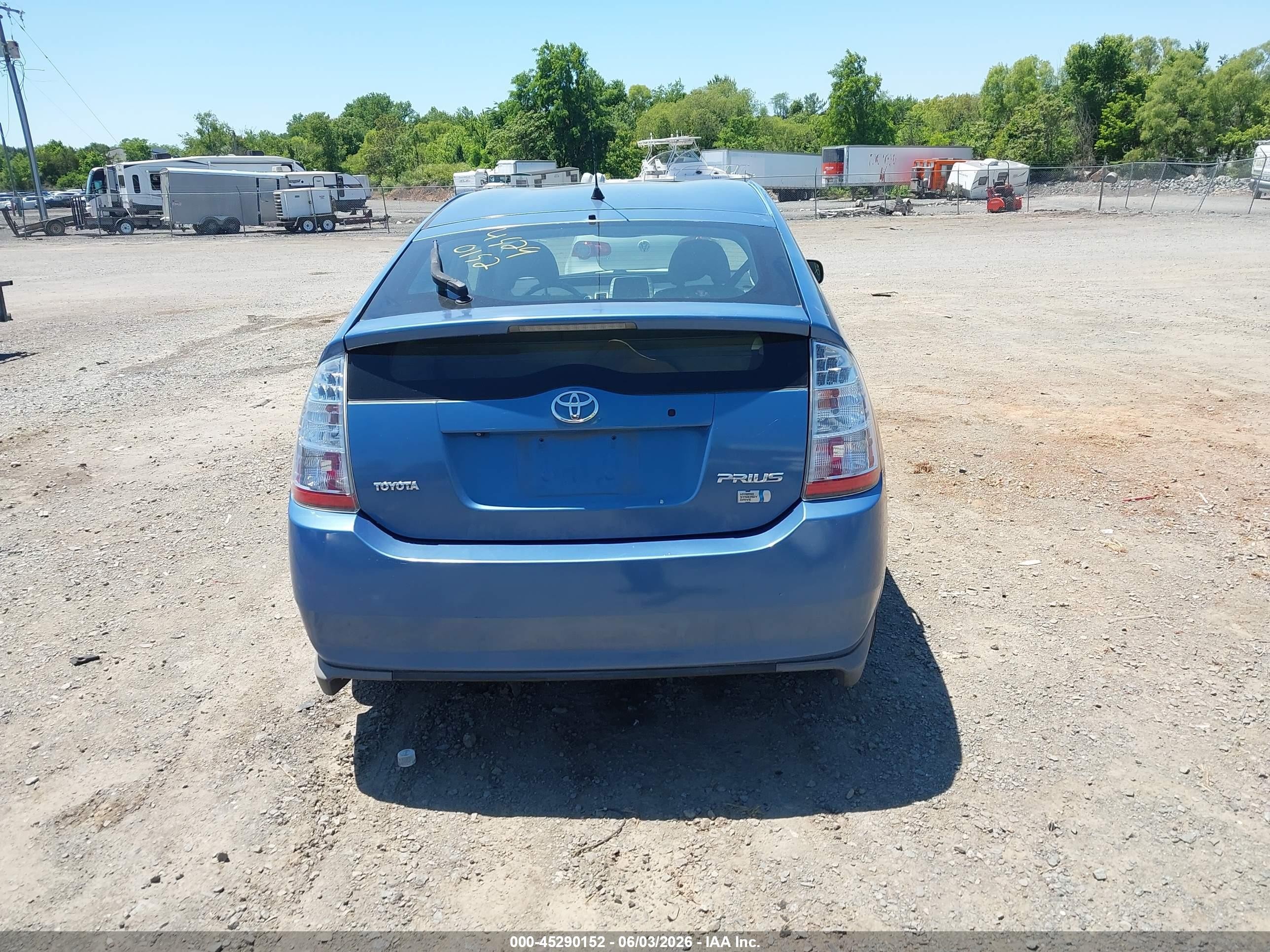 2008 Toyota Prius Blue vin: JTDKB20U287810265