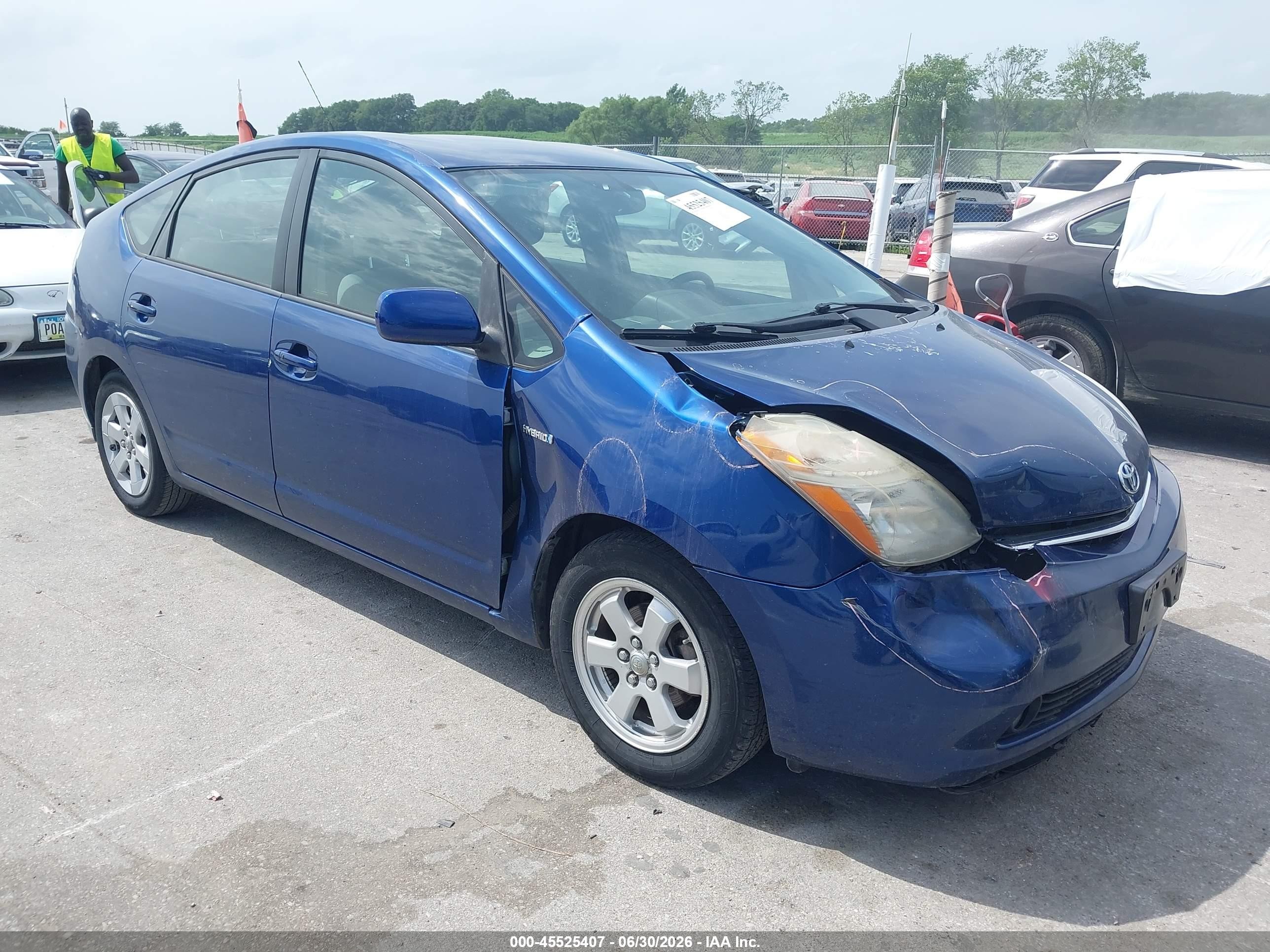 2008 Toyota Prius   Blue vin: JTDKB20U287812193