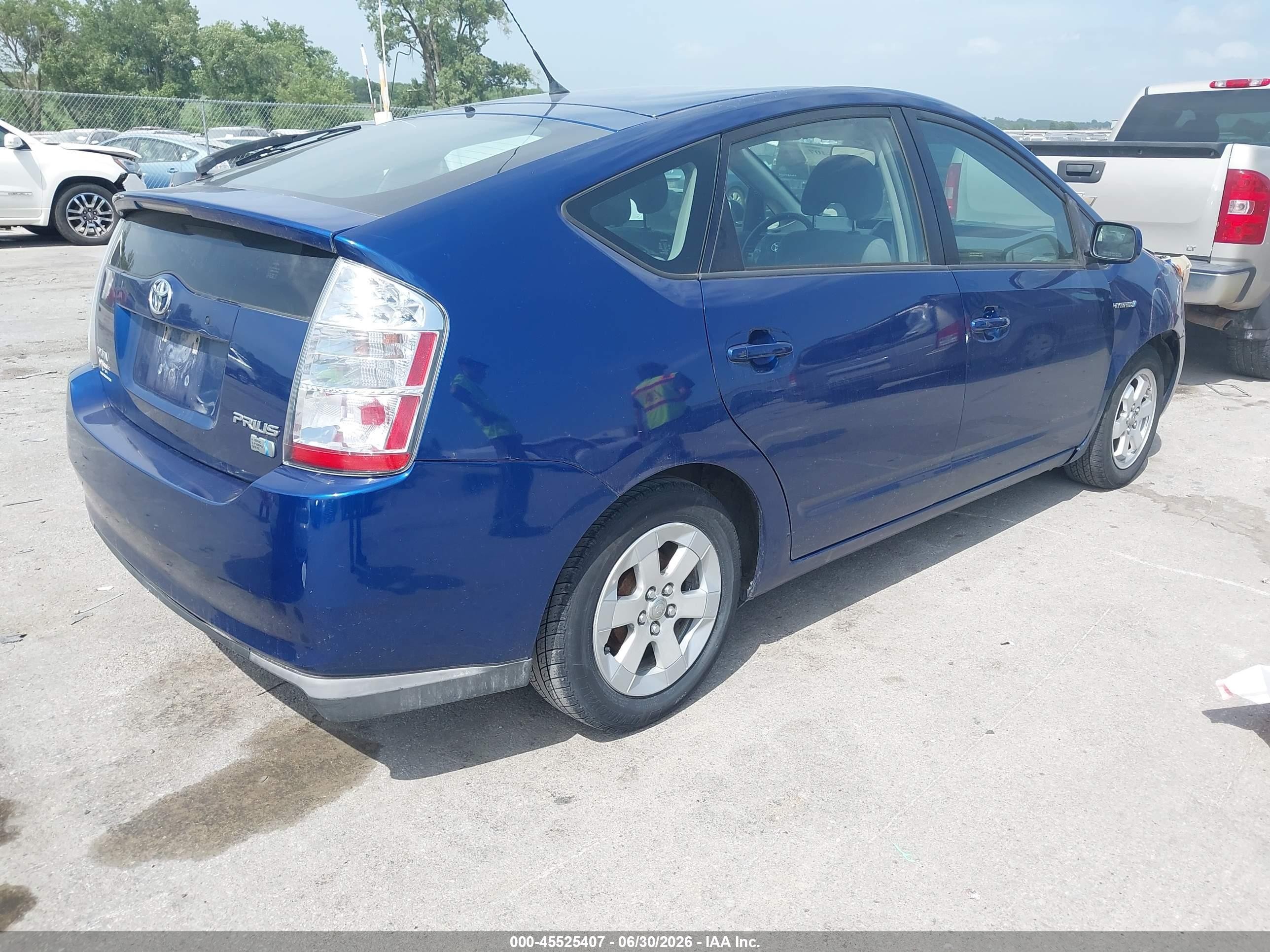 2008 Toyota Prius   Blue vin: JTDKB20U287812193