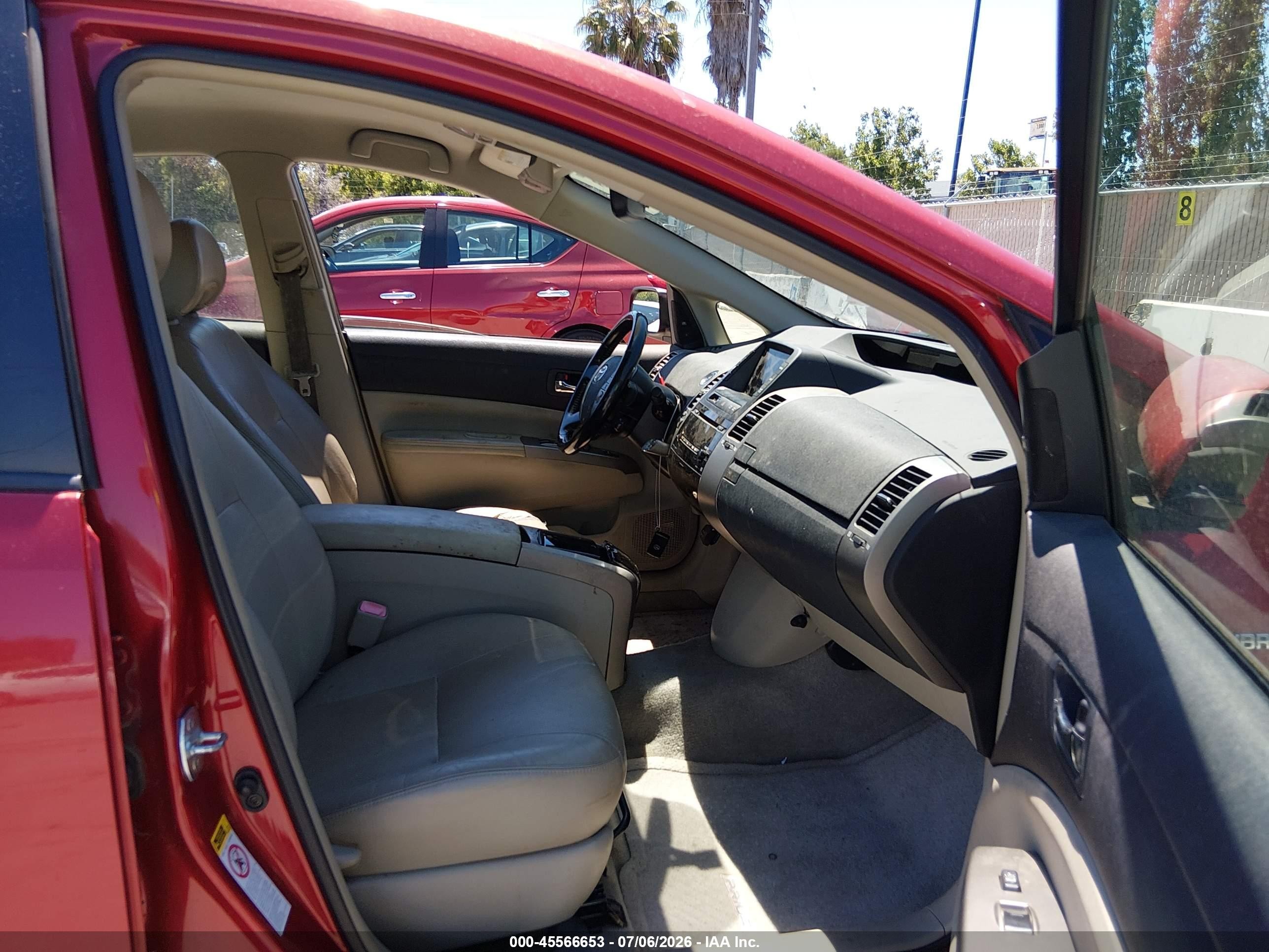 2009 Toyota Prius   Red vin: JTDKB20U293480250