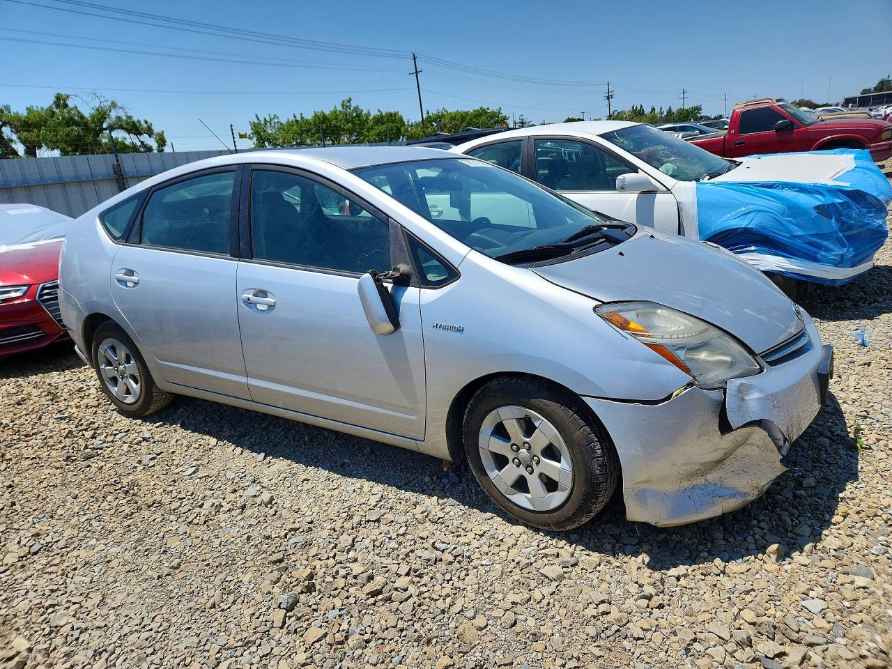 2009 Toyota Prius Base Silver vin: JTDKB20U293489868