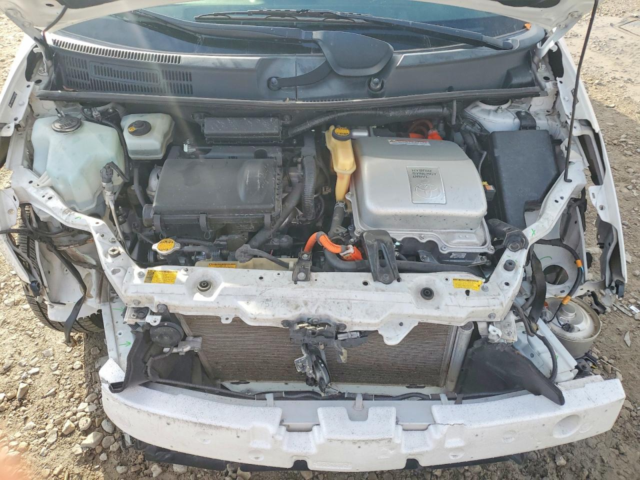 2009 Toyota Prius White vin: JTDKB20U293502280