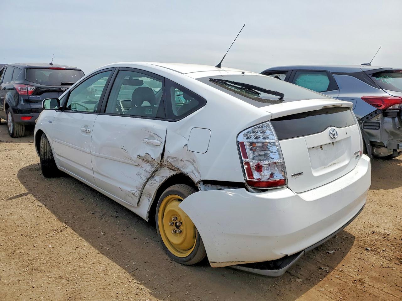 2009 Toyota Prius Base White vin: JTDKB20U293502795