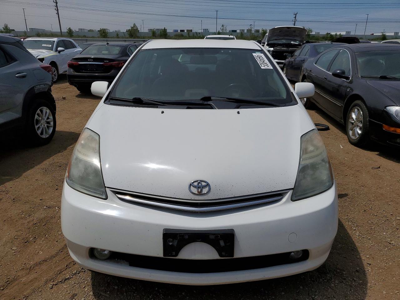 2009 Toyota Prius Base White vin: JTDKB20U293502795