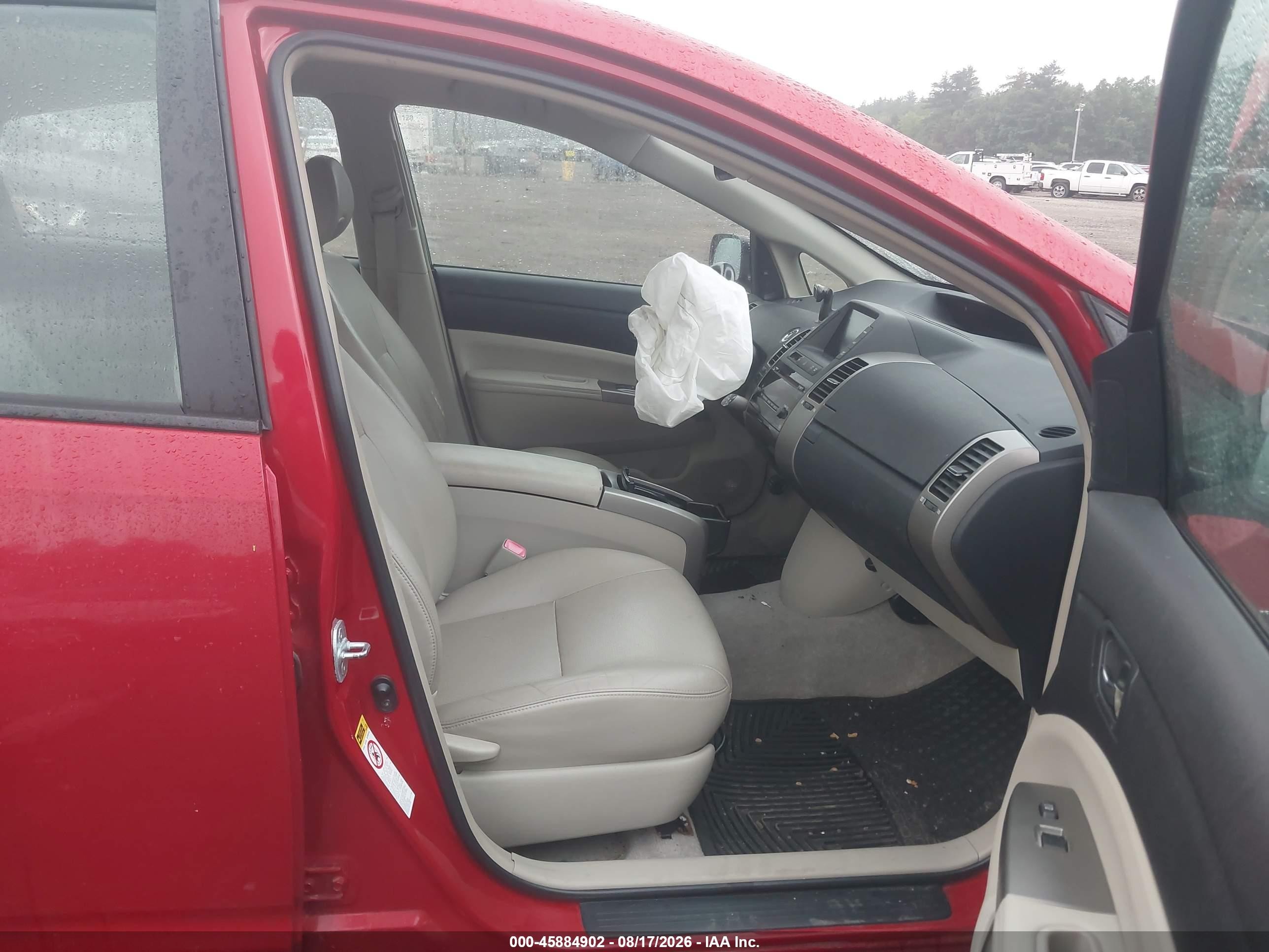 2009 Toyota Prius Красный vin: JTDKB20U293515997