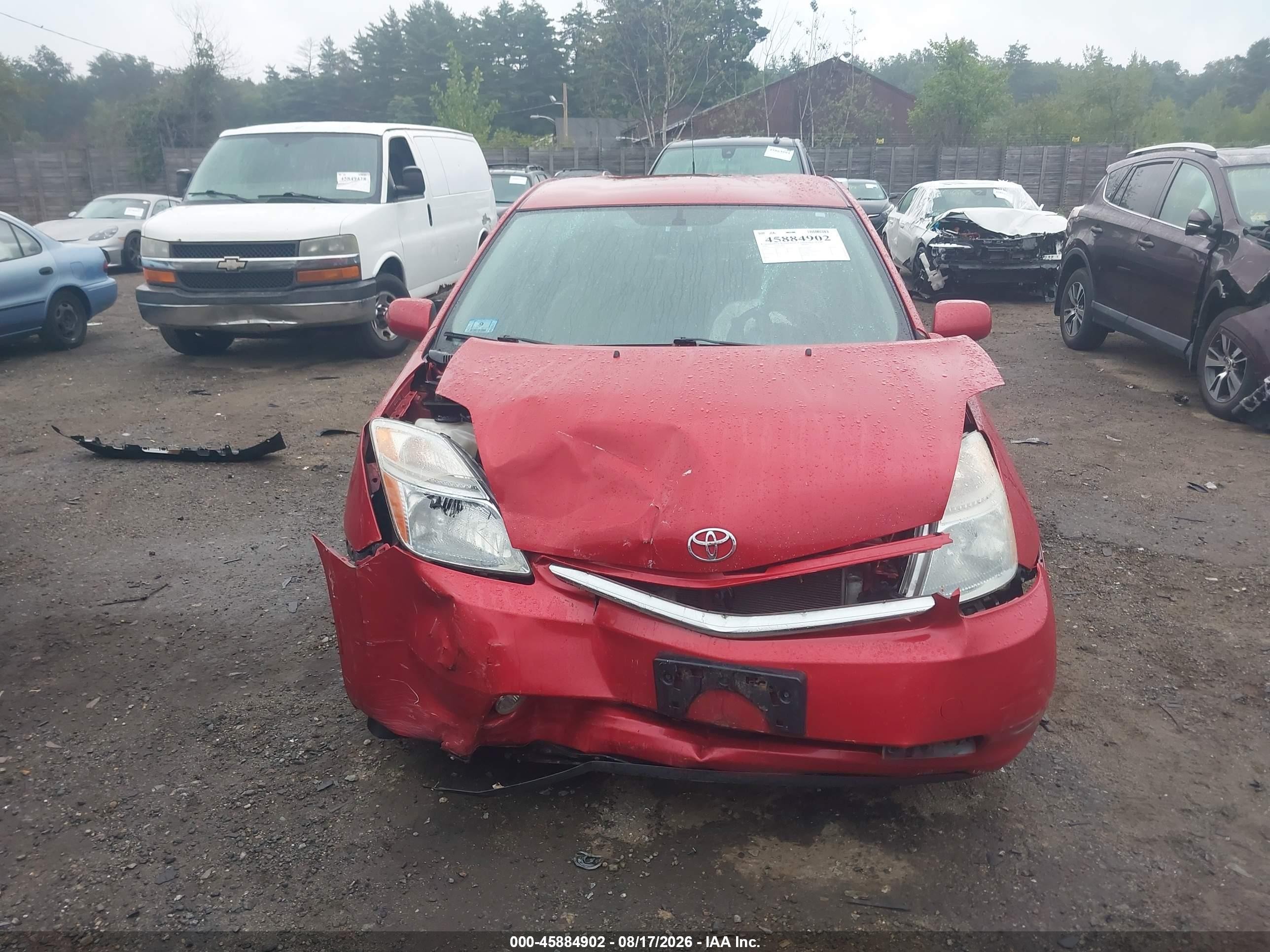 2009 Toyota Prius Красный vin: JTDKB20U293515997