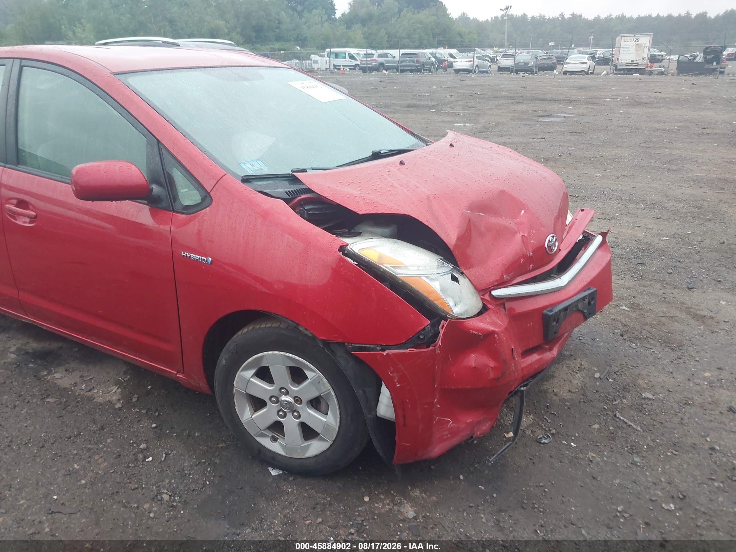 2009 Toyota Prius Красный vin: JTDKB20U293515997