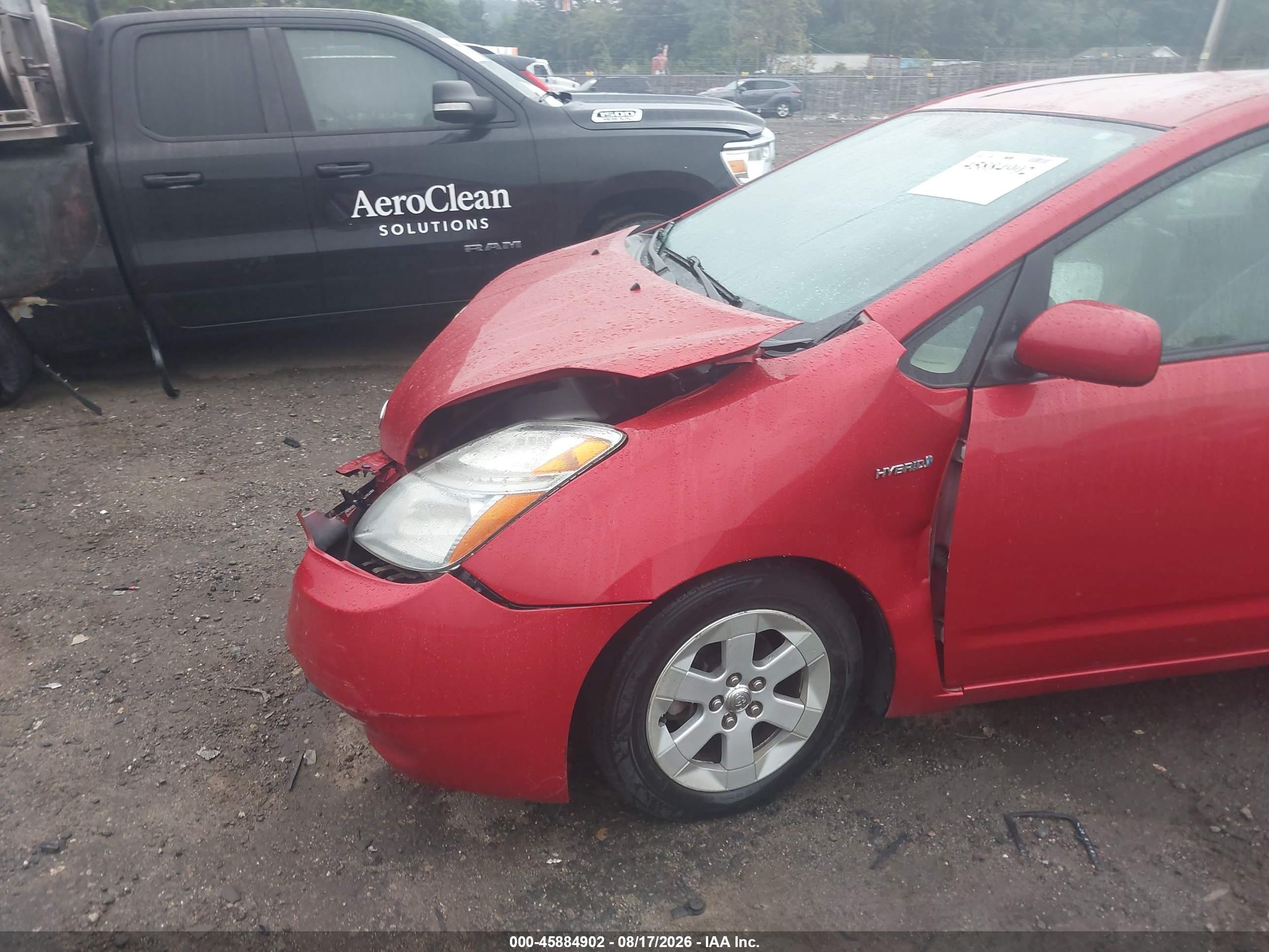 2009 Toyota Prius Красный vin: JTDKB20U293515997