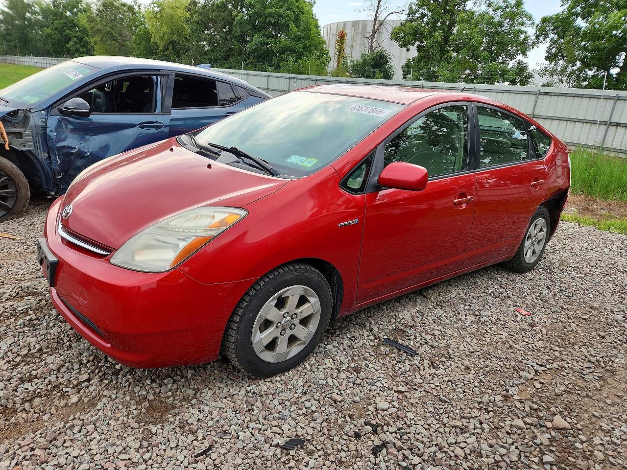 2009 Toyota Prius Base Red vin: JTDKB20U297821395