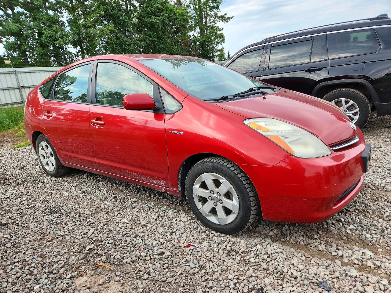 2009 Toyota Prius Base Red vin: JTDKB20U297821395