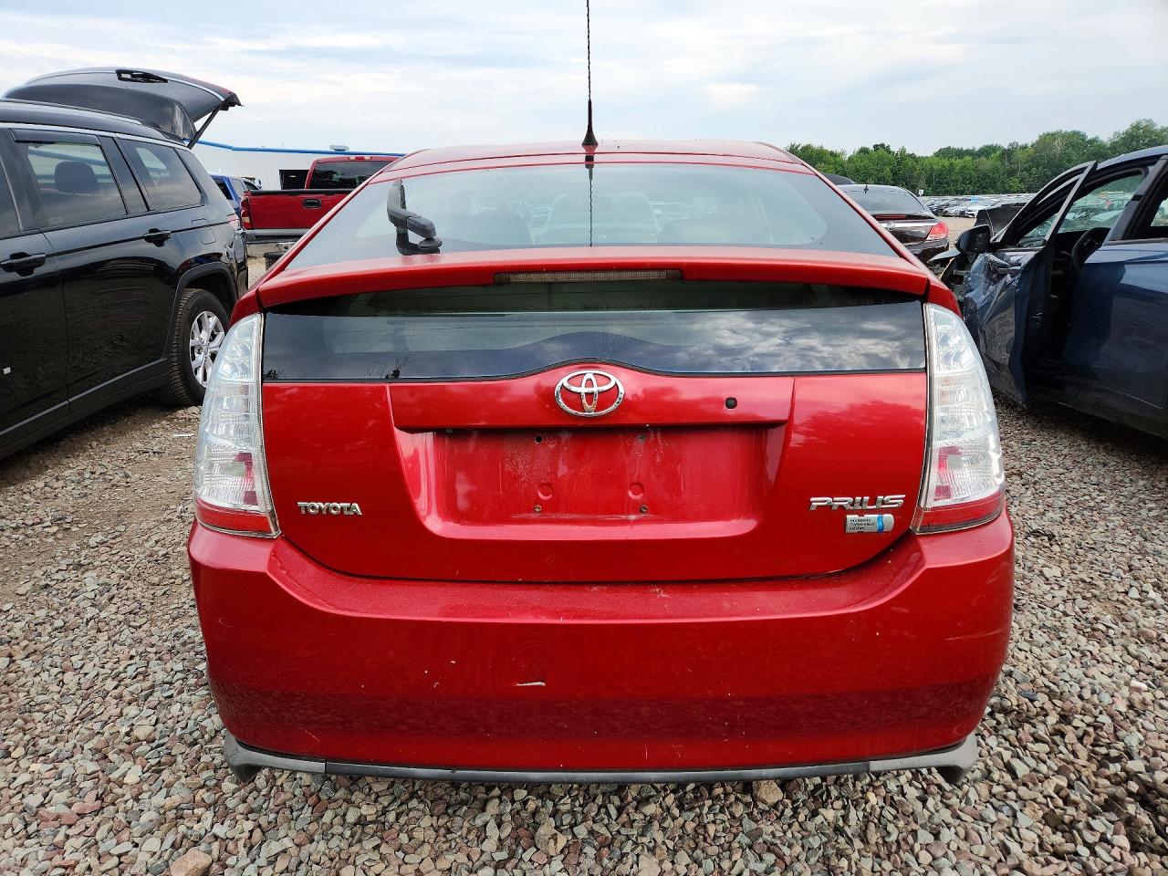2009 Toyota Prius Base Red vin: JTDKB20U297821395