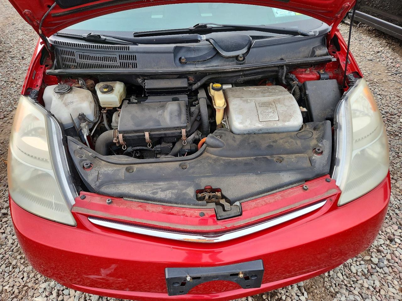 2009 Toyota Prius Base Red vin: JTDKB20U297821395