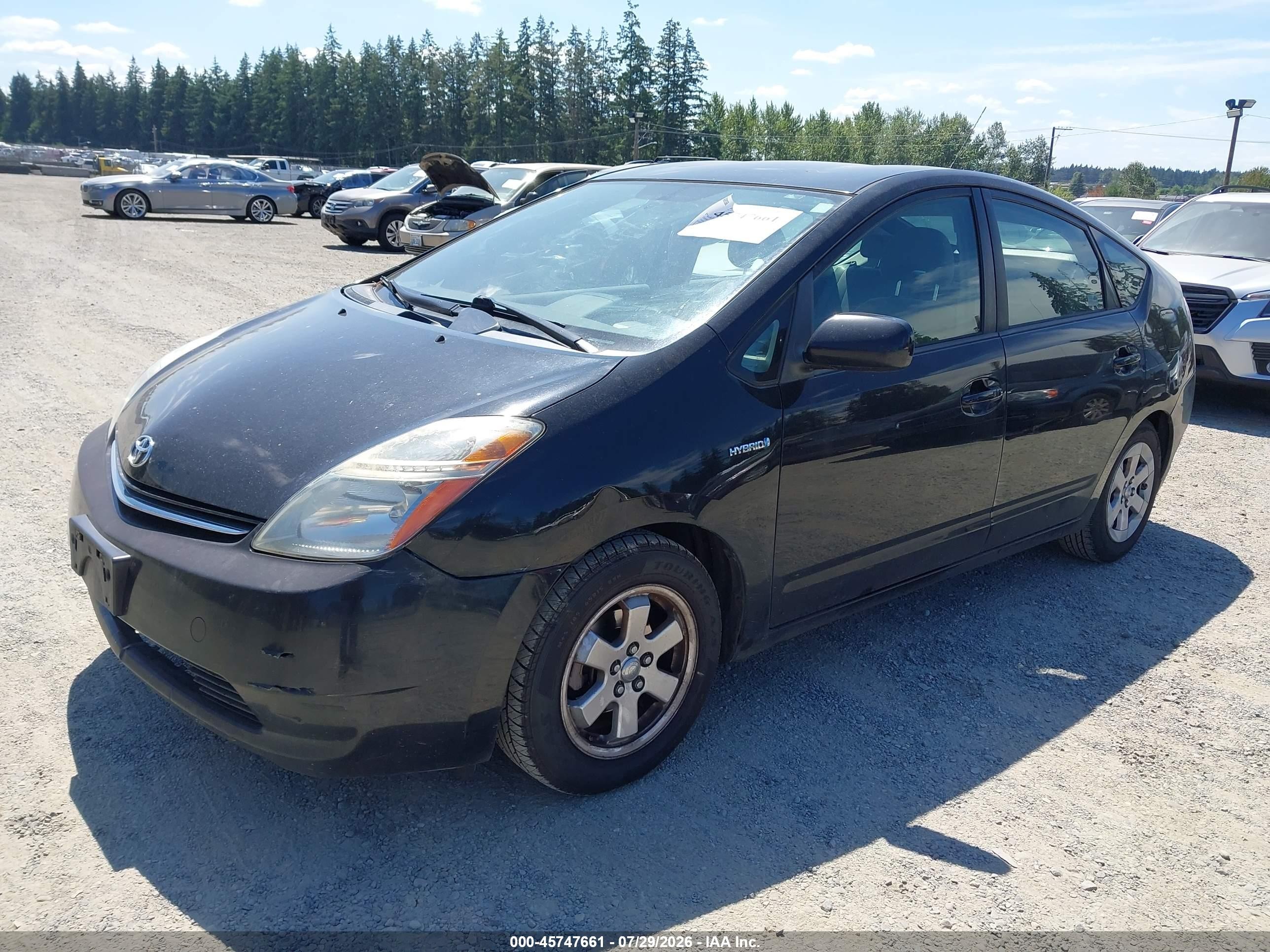 2009 Toyota Prius Black vin: JTDKB20U297851027